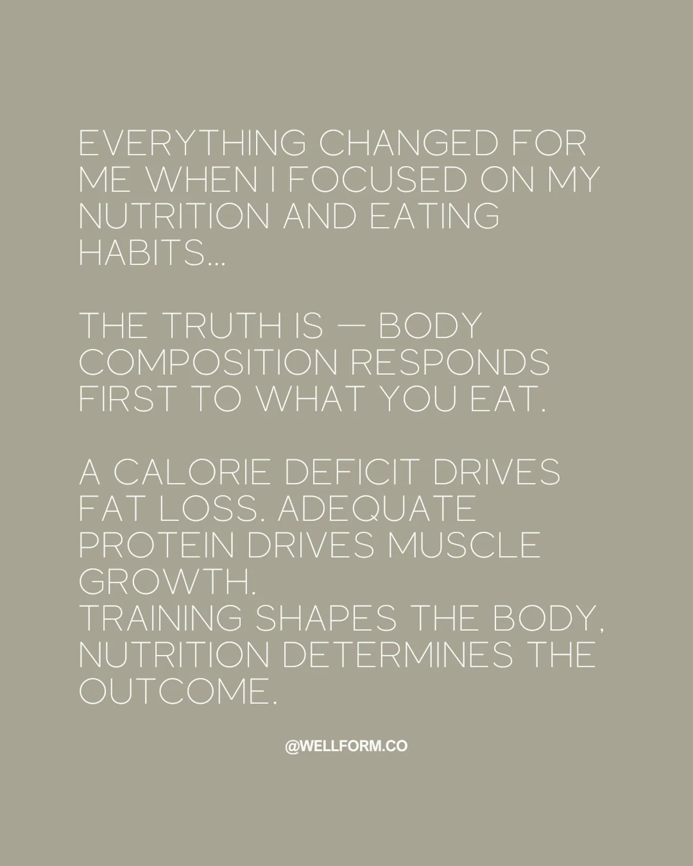 Everything changed for me when I finally focused on my nutrition and eating habits&hellip; and honestly, I wish I&rsquo;d done it sooner.
I used to think working out harder would fix everything. But the truth is &mdash; body composition responds firs