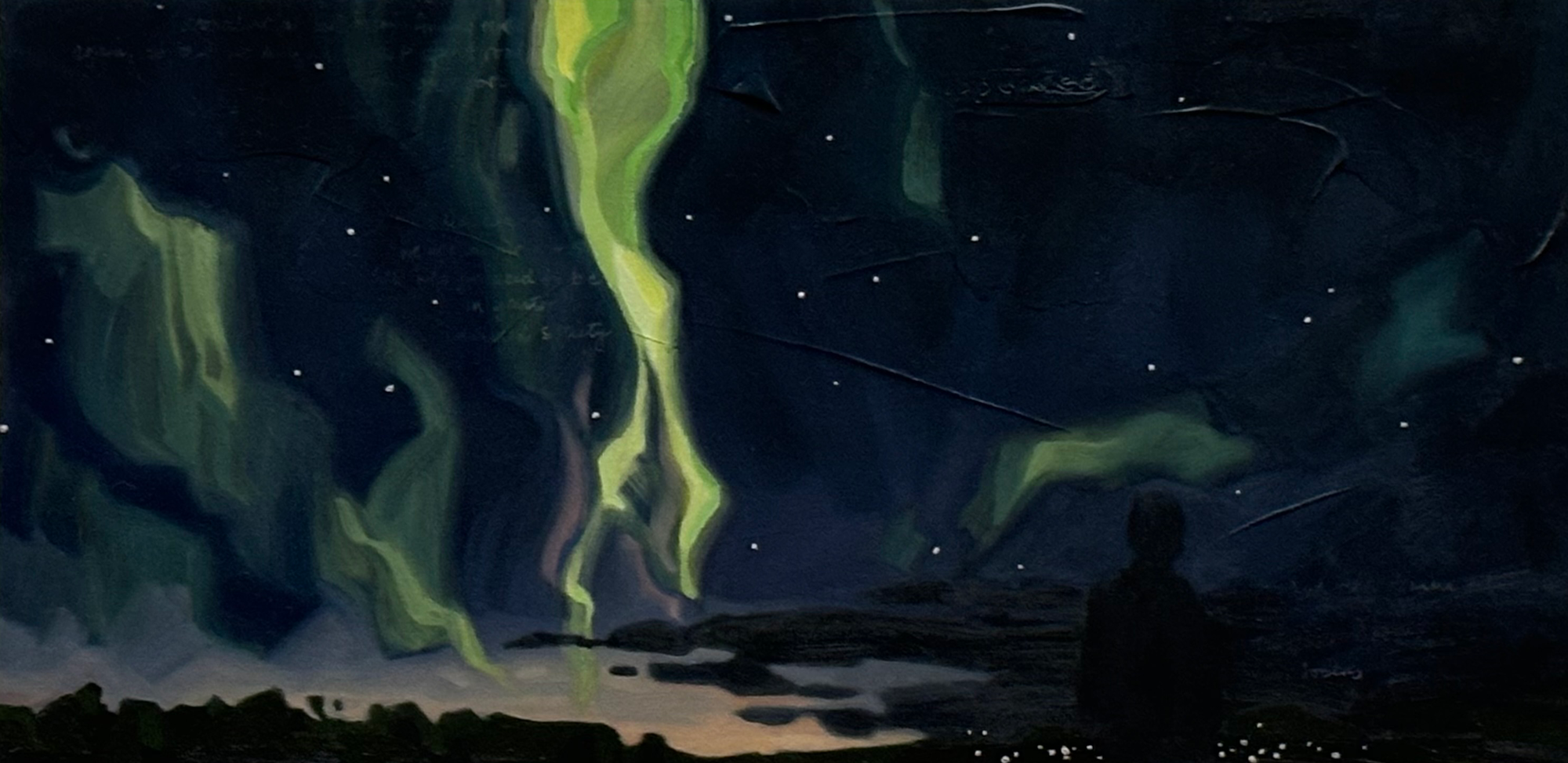 Peter Adams, THE WITNESS, 2022, Oil on Panel,  30”x 17”