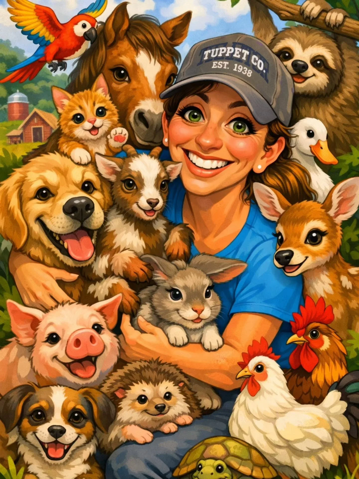 We decided to jump on the trend just to have some fun&hellip; and THIS is what they gave us 😂🐮🐐🐶🐓
Honestly? Kinda obsessed. When your whole personality is animals, chaos, and love&mdash;this checks out 💚