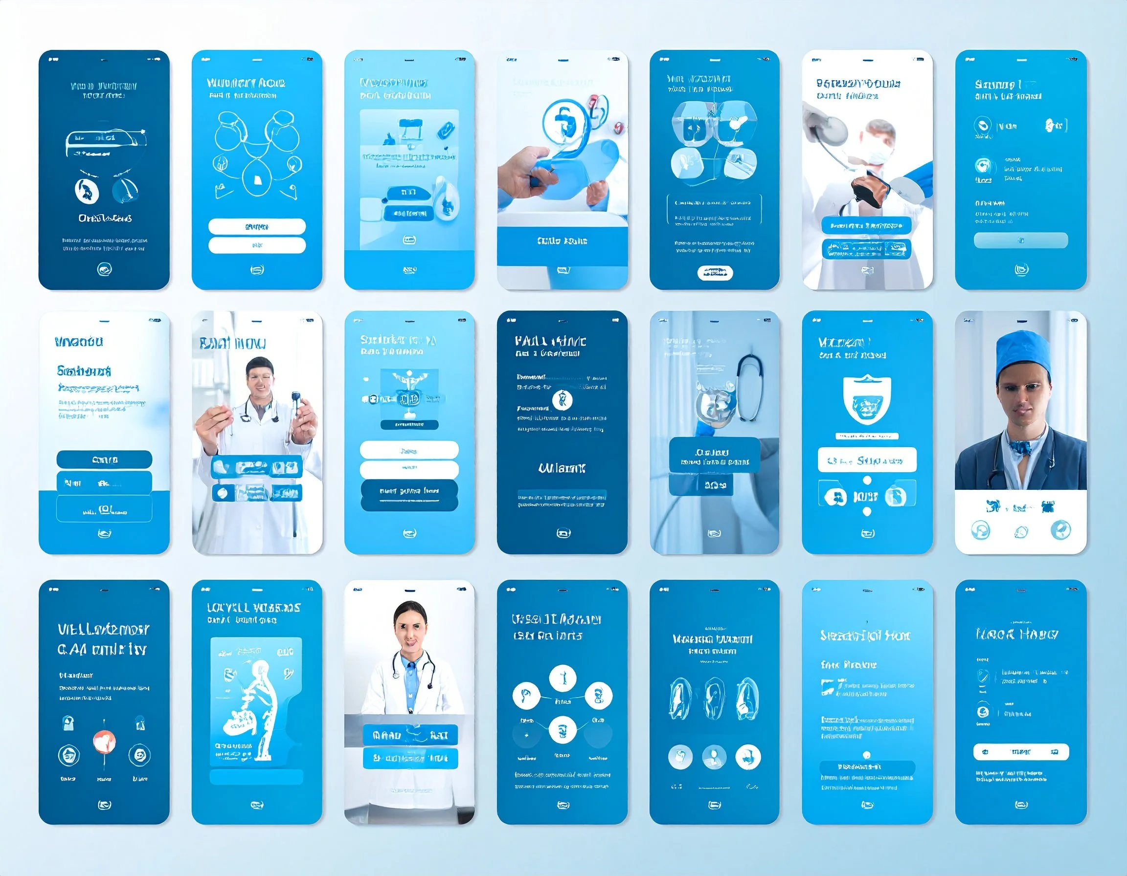 healthcare app all in shades of blues, showing 221830 (1).jpg
