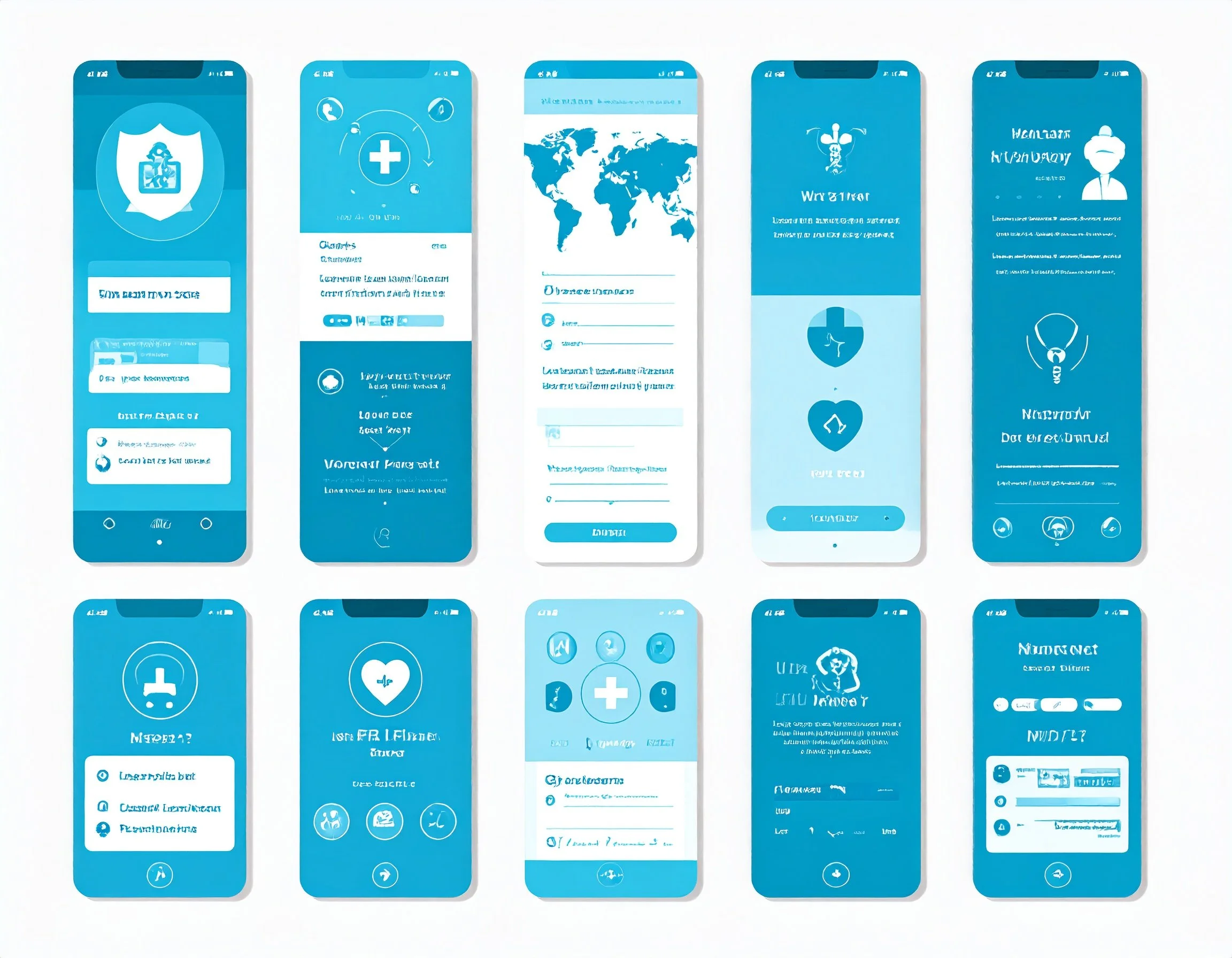 healthcare app all in shades of blues, showing 717022 (2).jpg