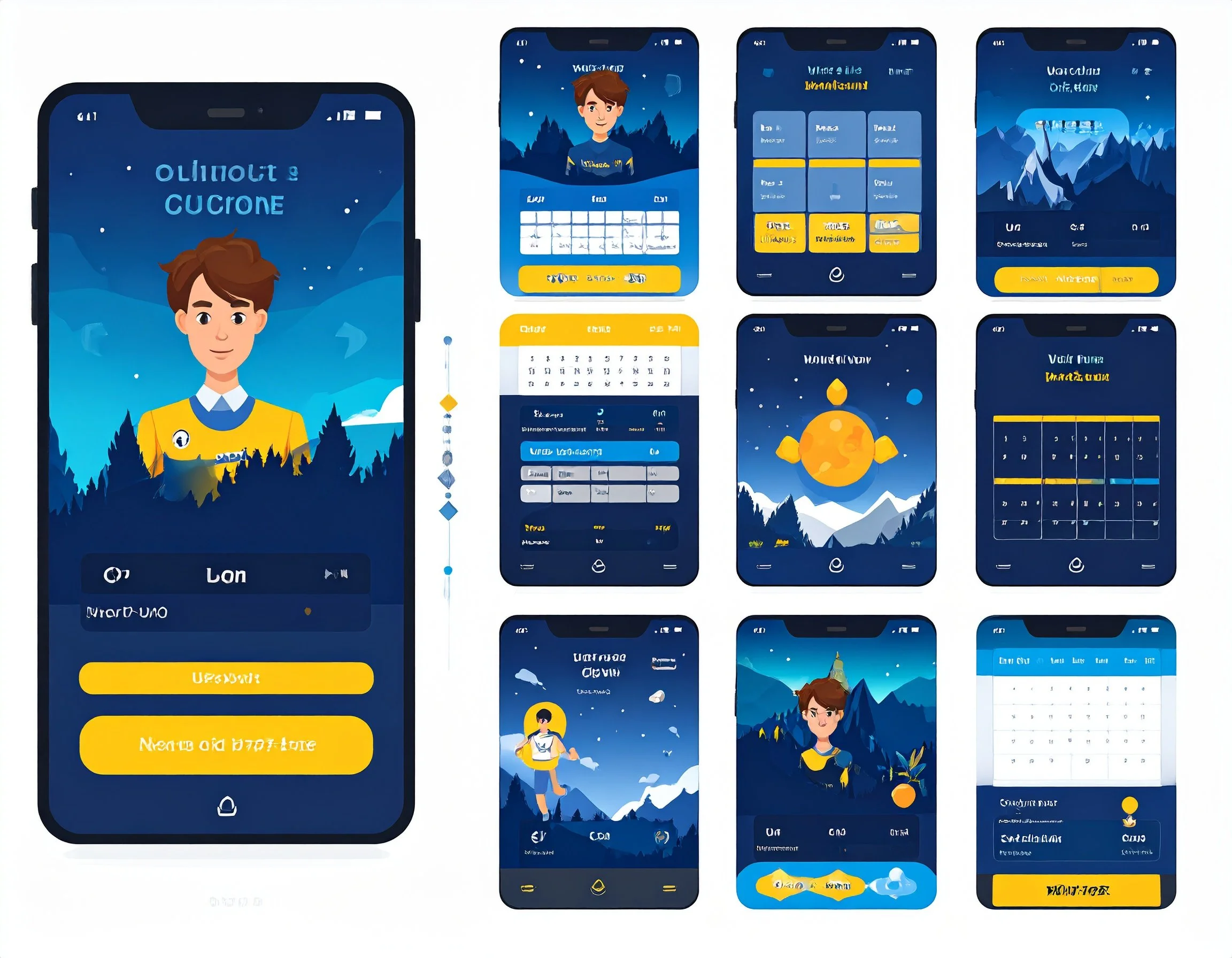 mobile app game comps for a technology scheduling app for kids in pri 319877.jpg