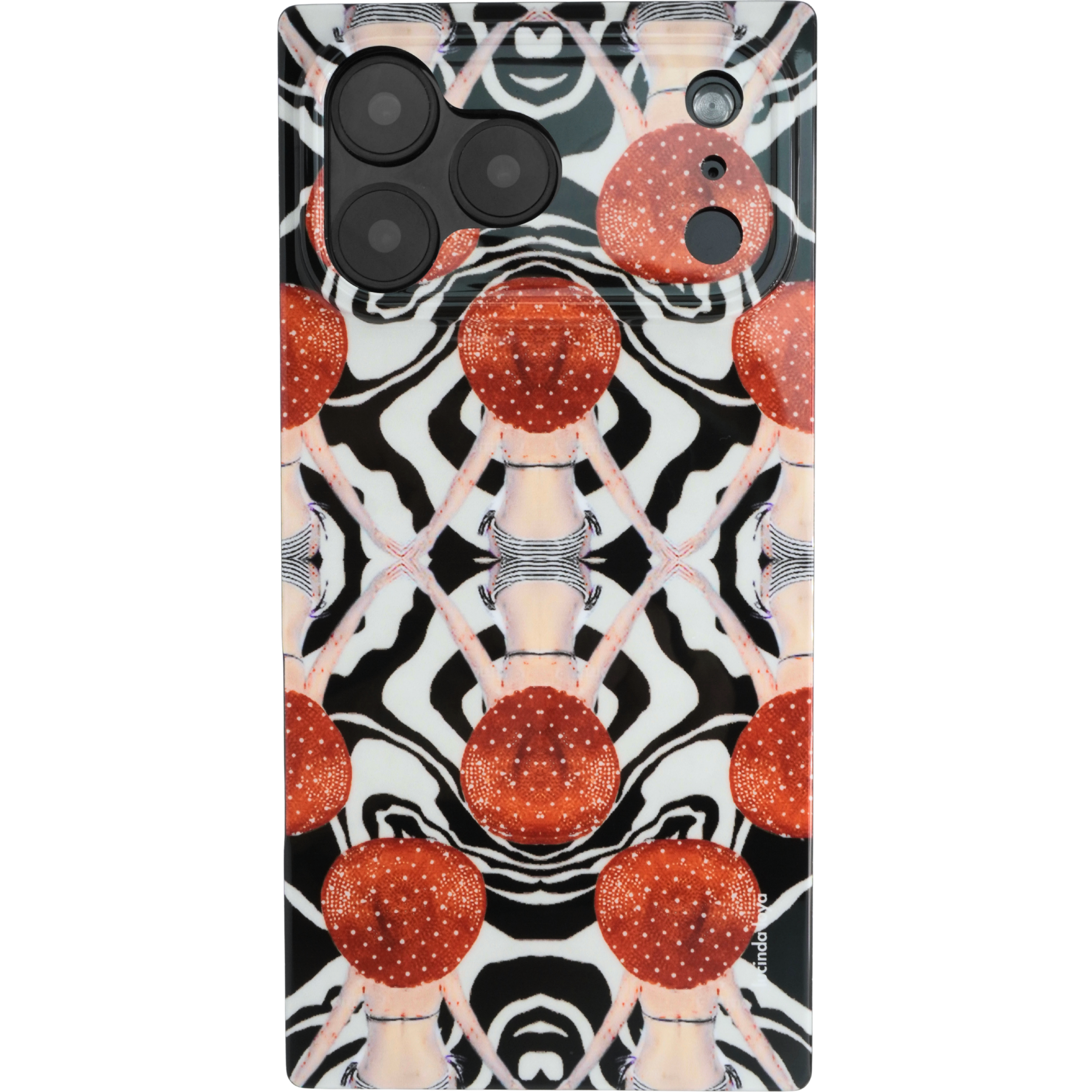 LLI Square Fun in the Sun iPhone Case - Vermilion