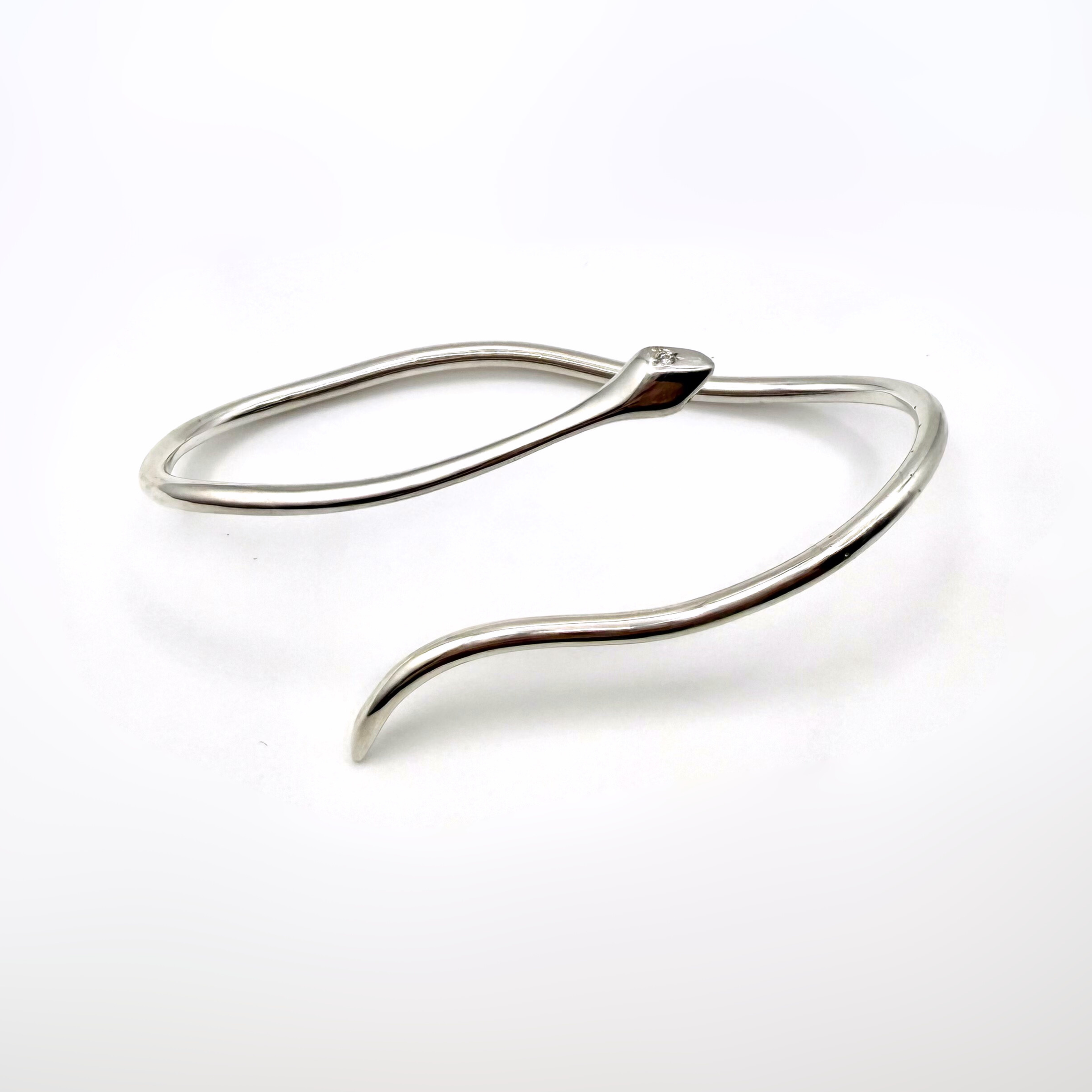 Serpent Hand Cuff Bracelet | Sculptural Minimalist Jewelry by Lucinda Loya