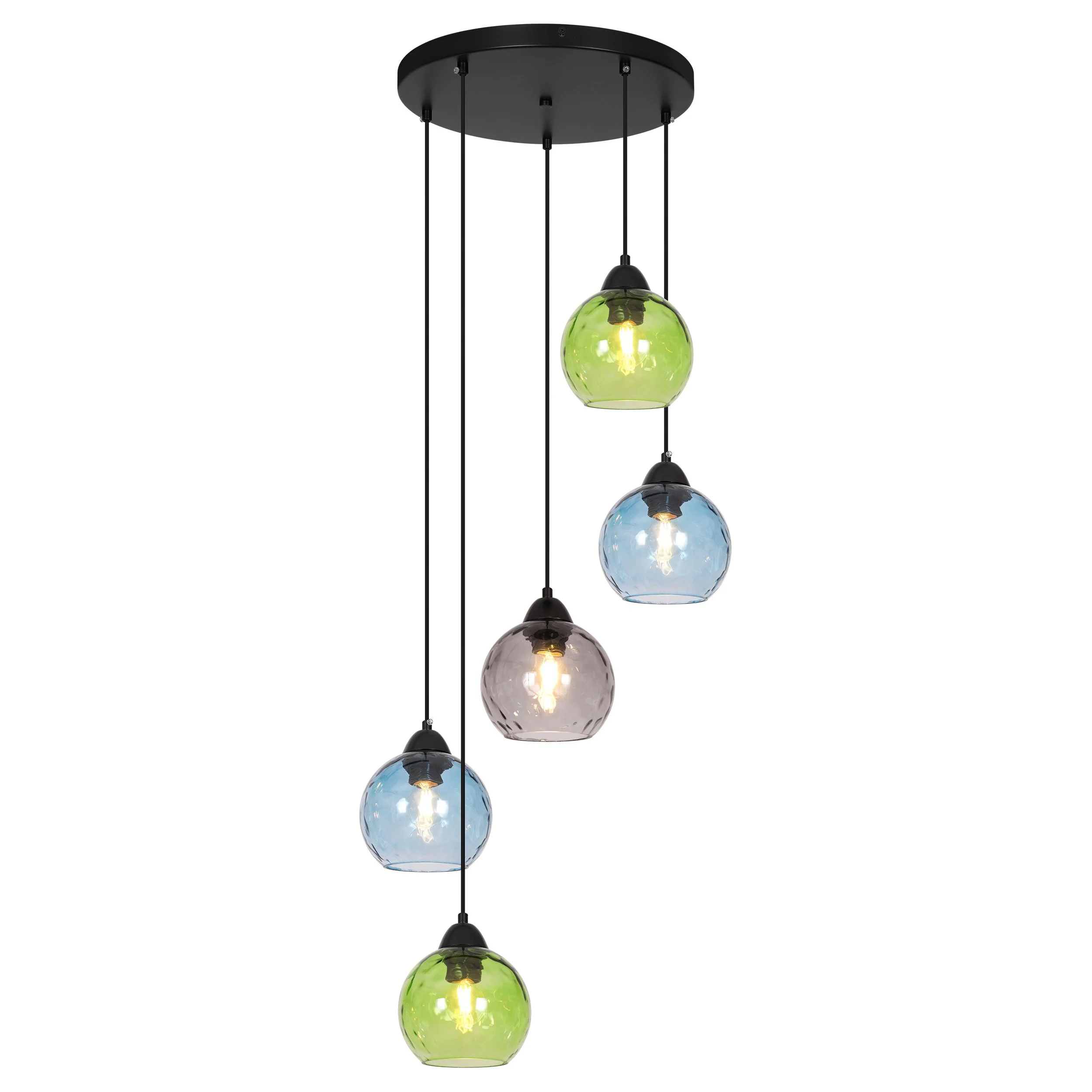 Indoor Decoration Ball Lampshade Glass Chandelier Pendant Light Art Hanging Lamp Bedroom Nordic Pendant Light