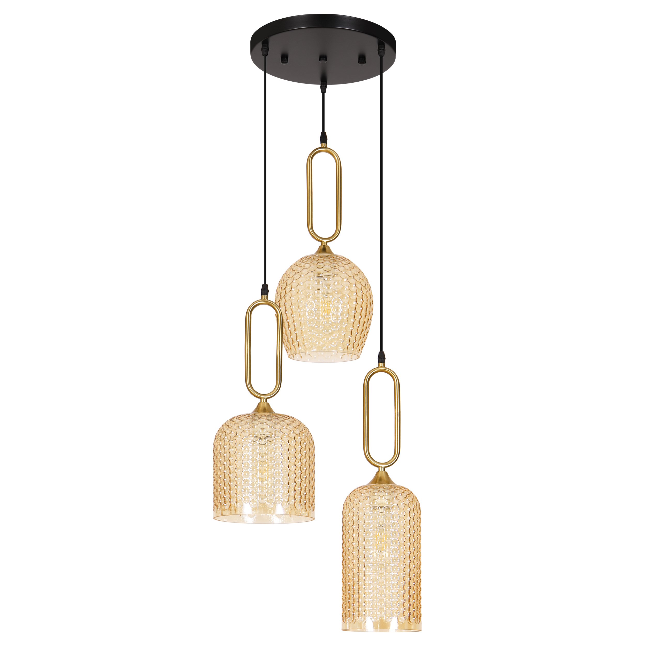 Living Room Dining Room Vintage Brass Glass Pendant Light Fixtures E27 CE/UL Led Pendant Light