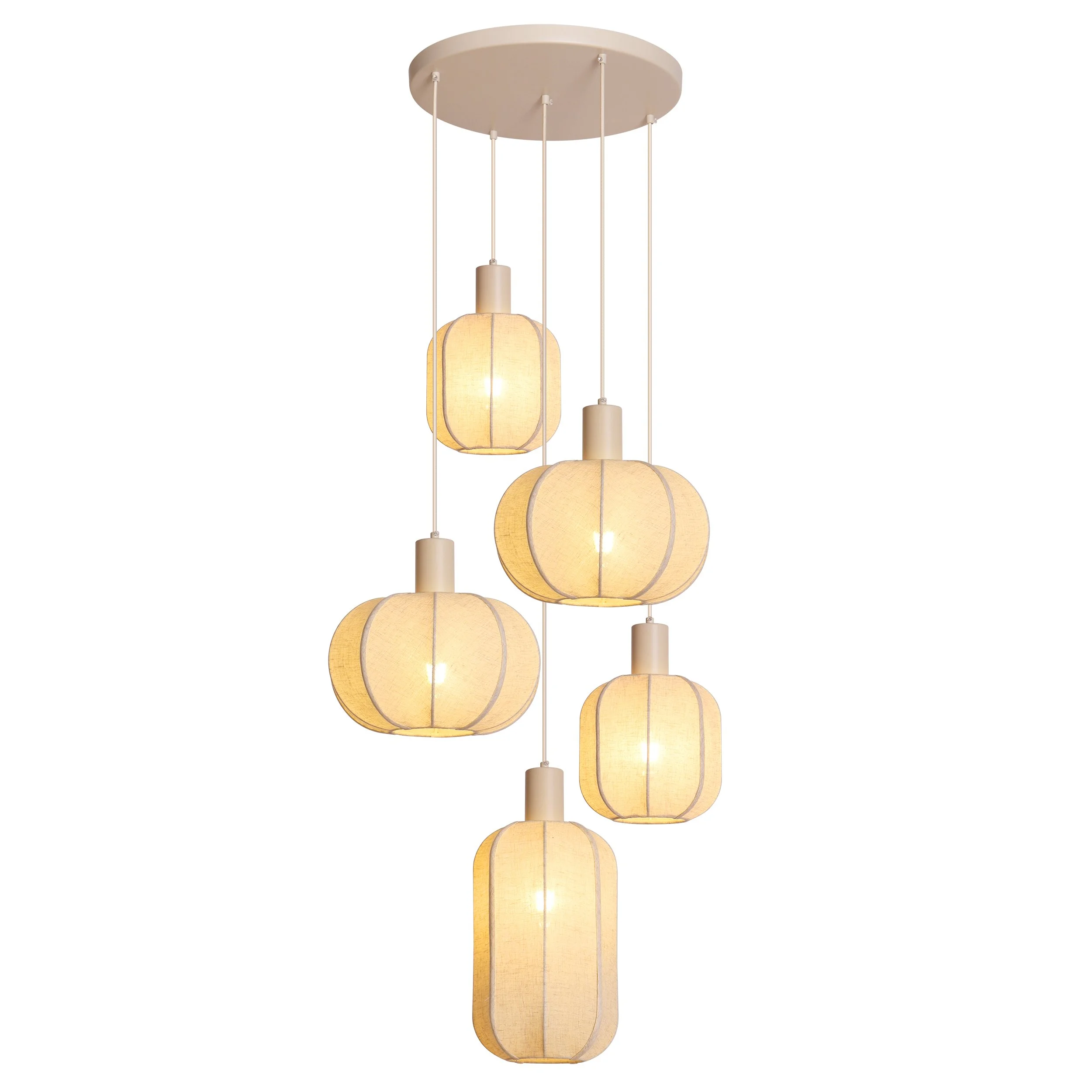 2026 New Model Bohemian Linen Pendant Light