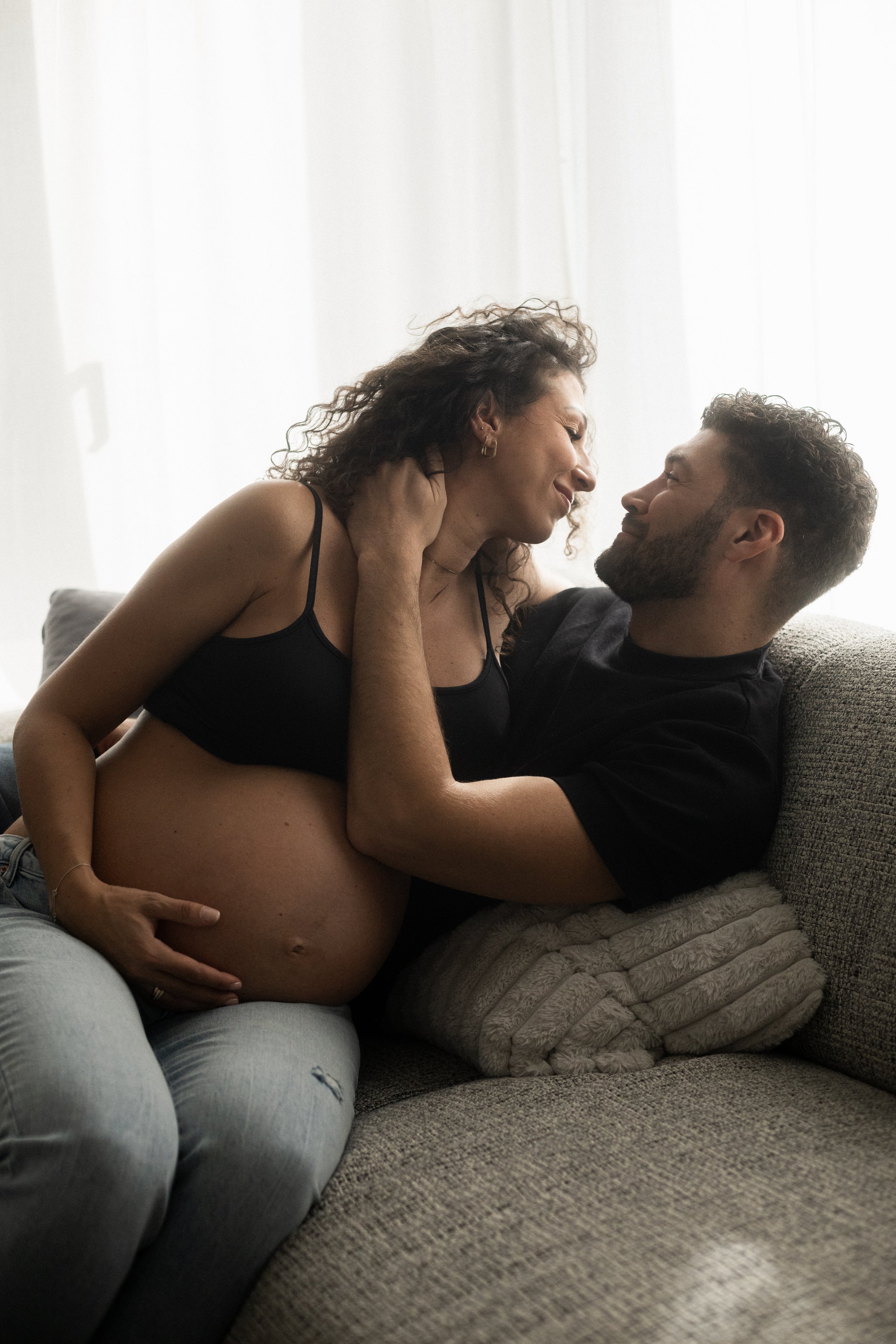 Photographie de grossesse en couple