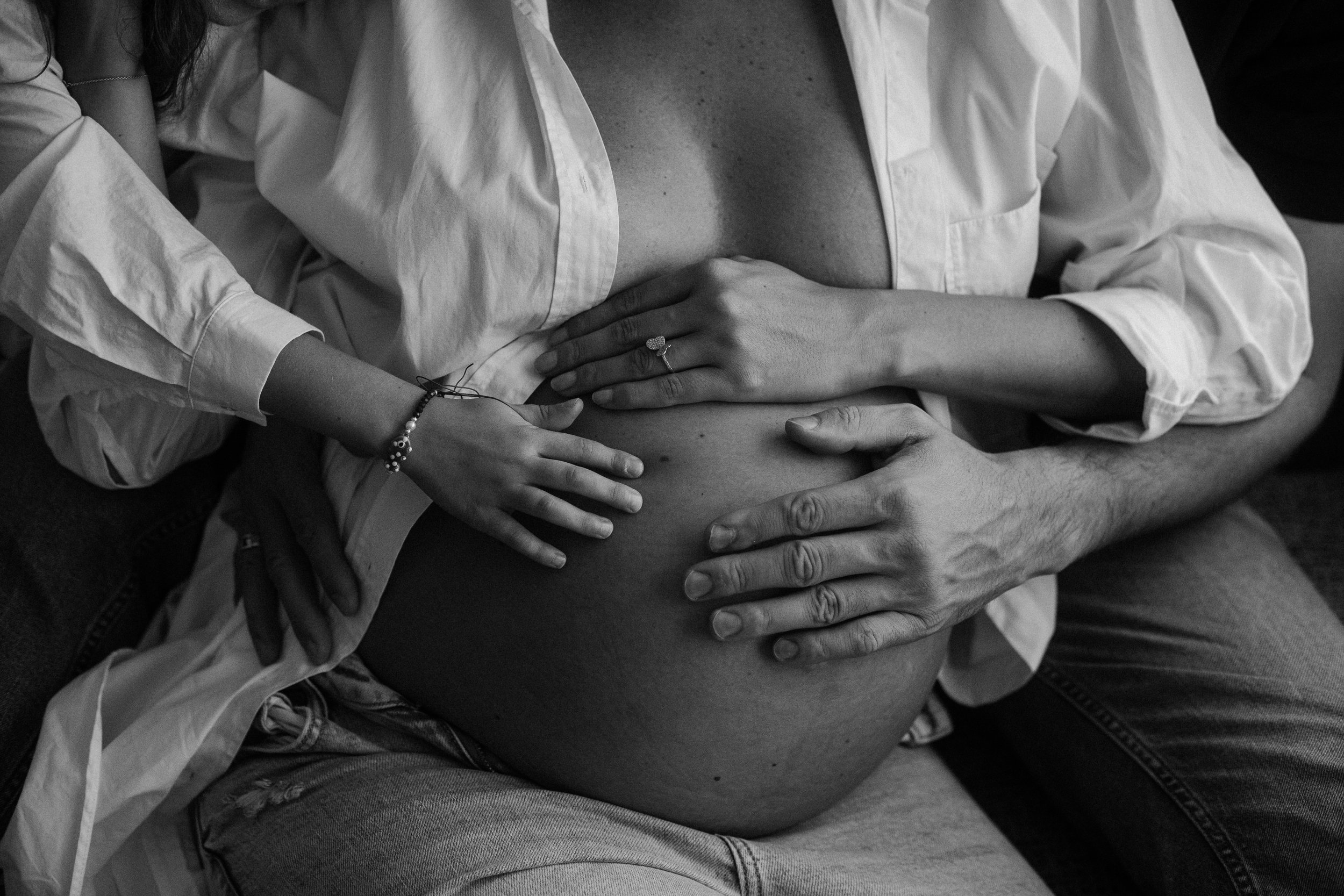 Photographie de grossesse famille