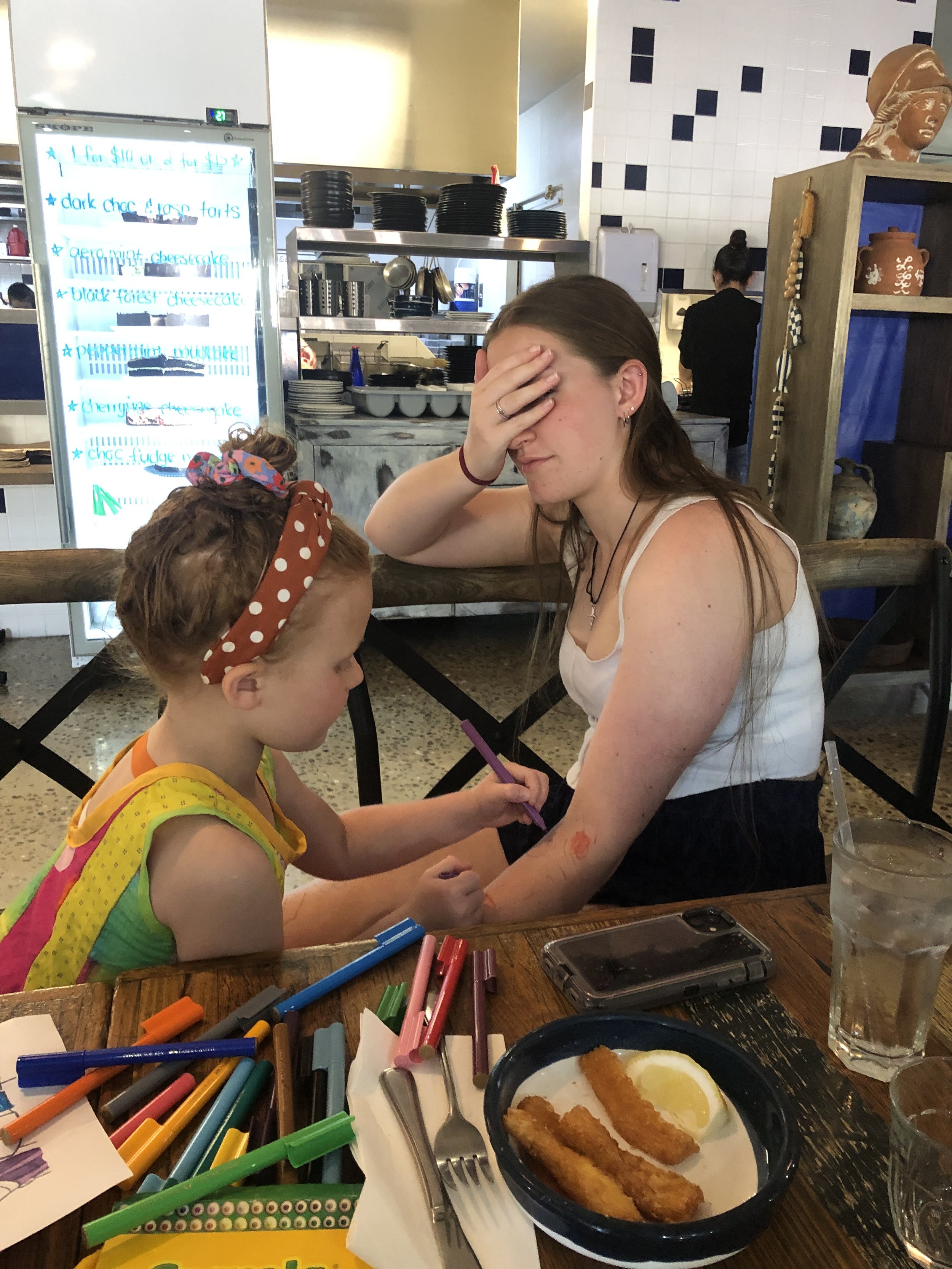 Beautician at work