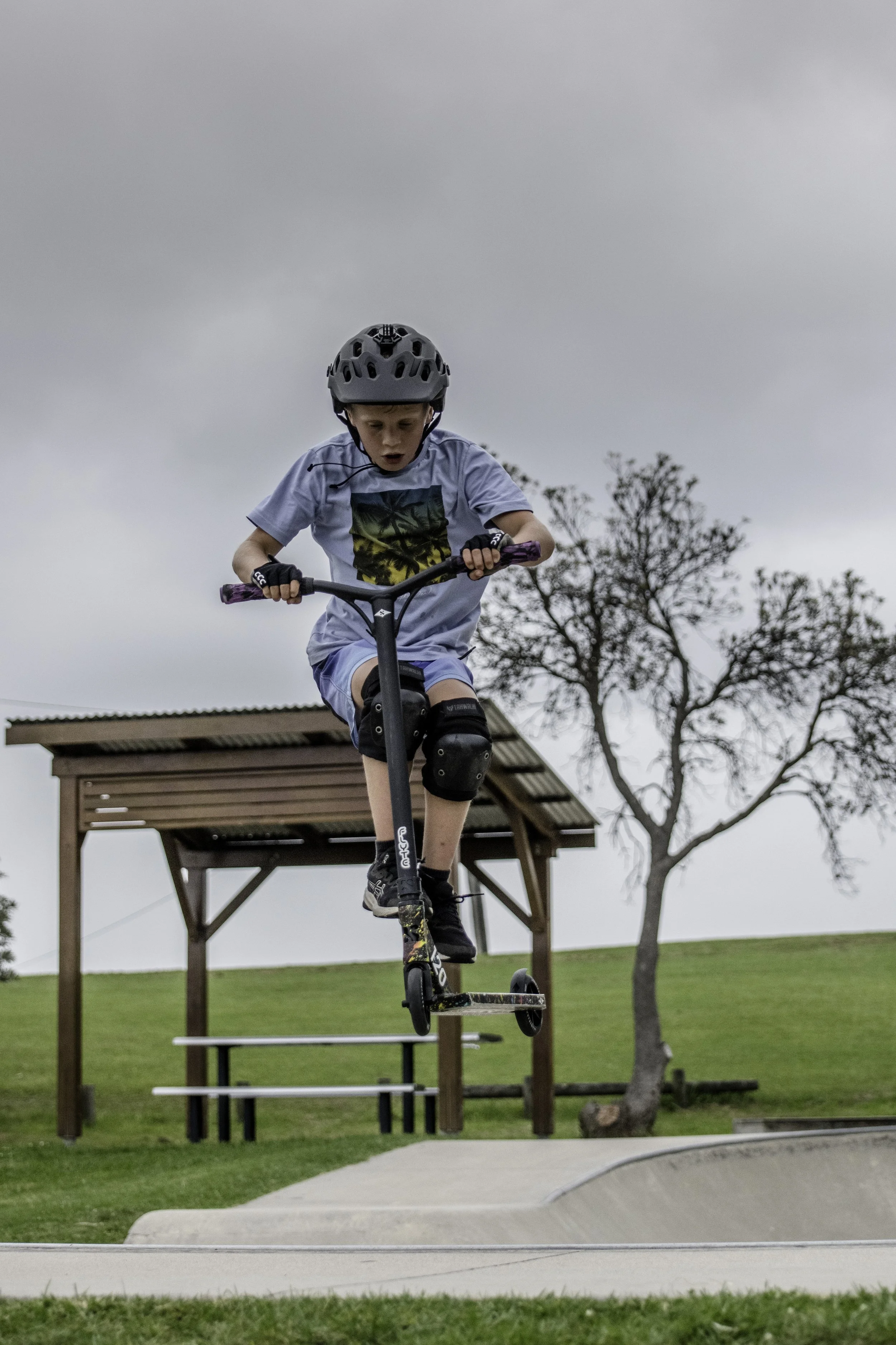 Air time! Skate park at Bermi