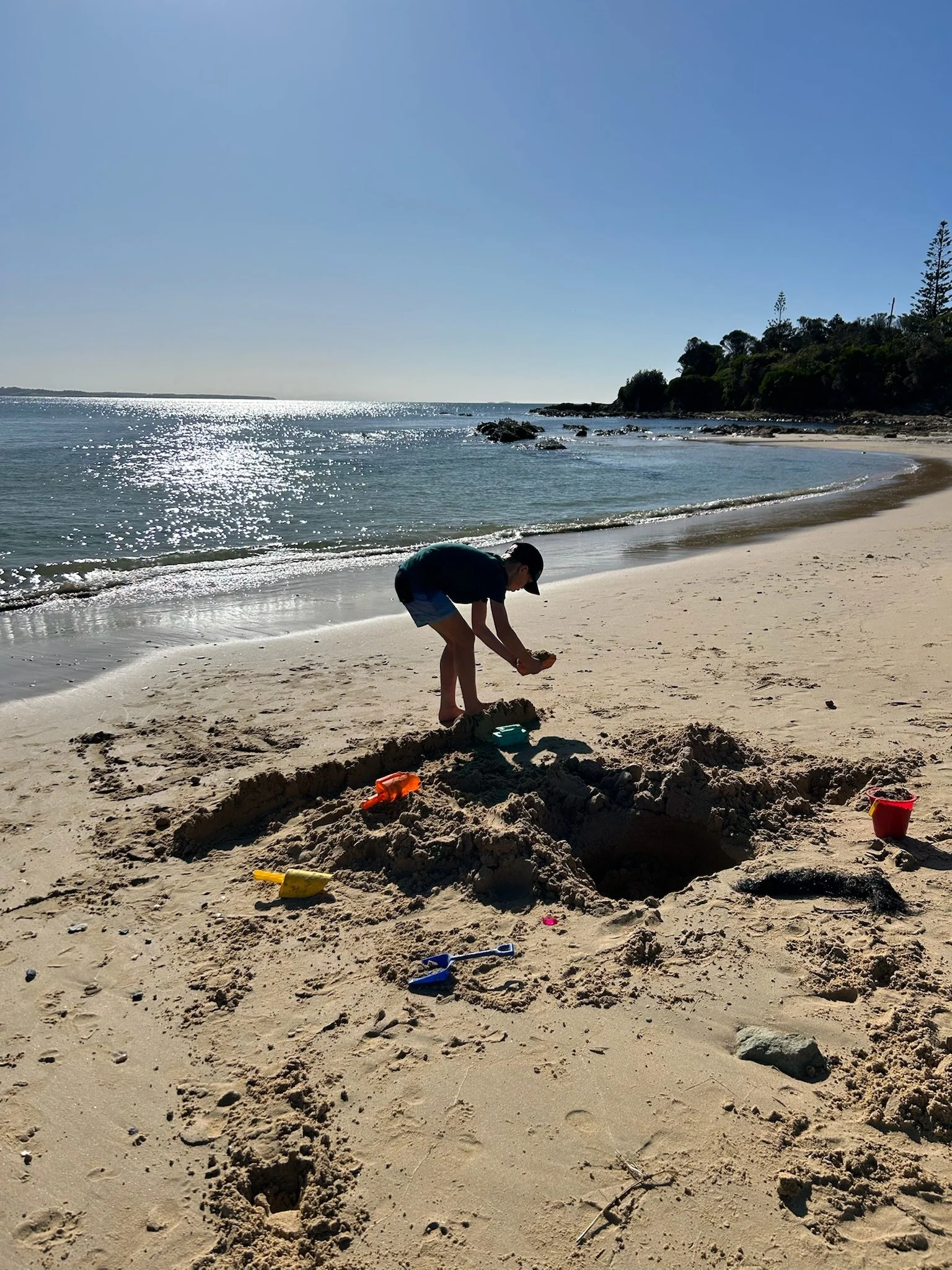 Sand castles and epic diggings...