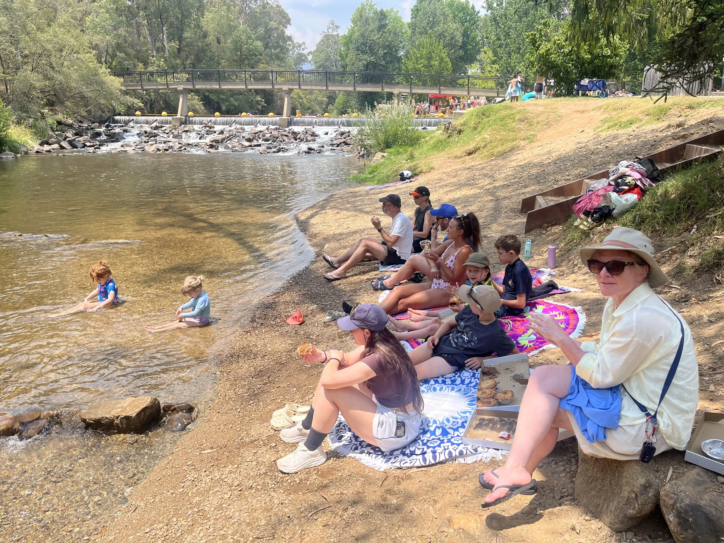 Bakery treats by the river