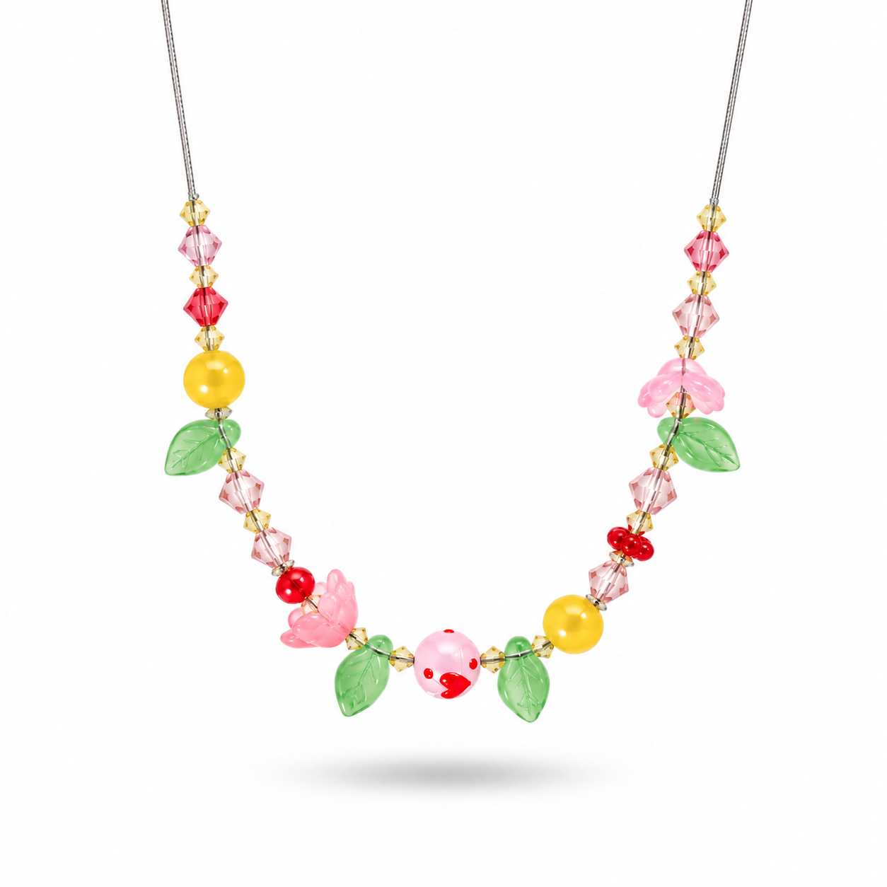 Pink Lemonade Necklace in Silver
