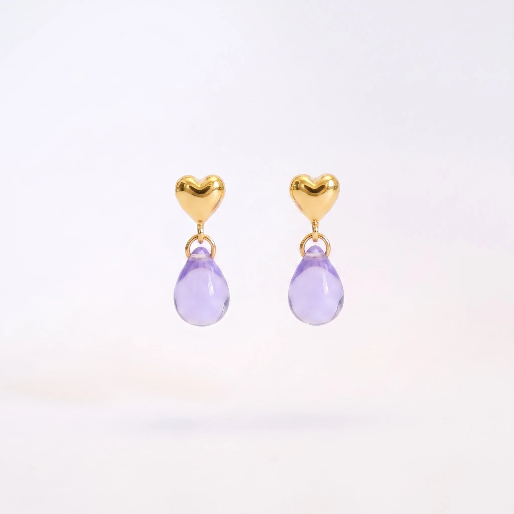 Lavender Love Drop Earrings