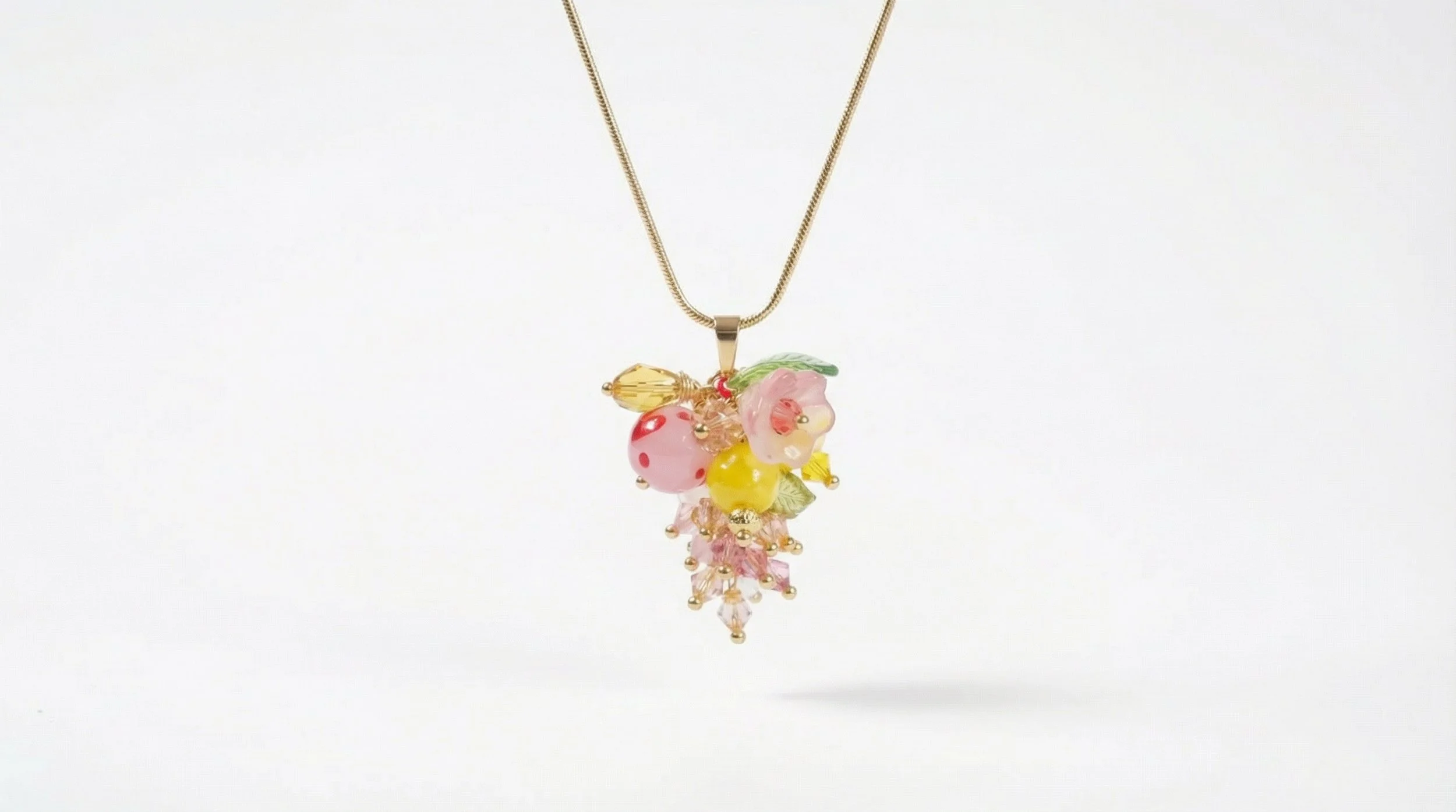 Pink Lemonade Pendant Necklace