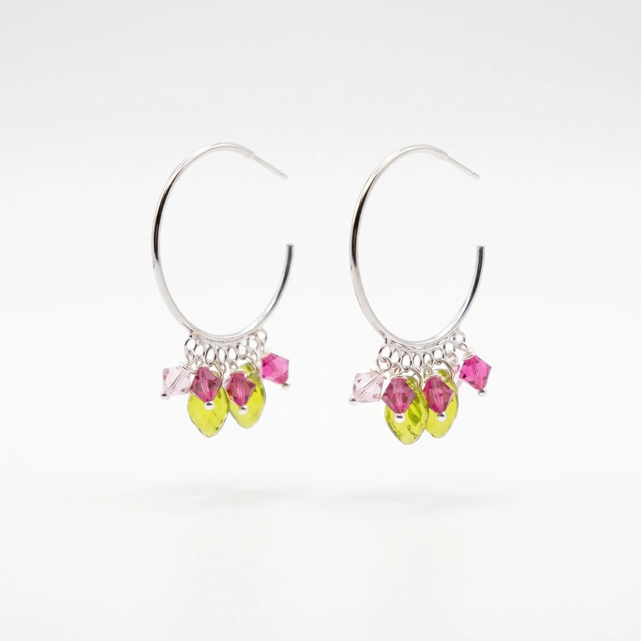 Raspberry Twist Earrings