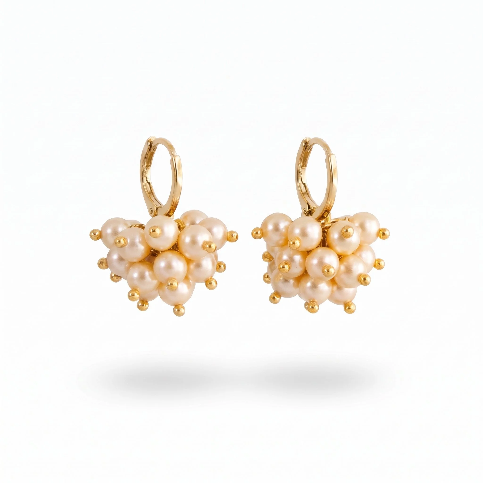 Vanilla Champagne Bubbly Earrings