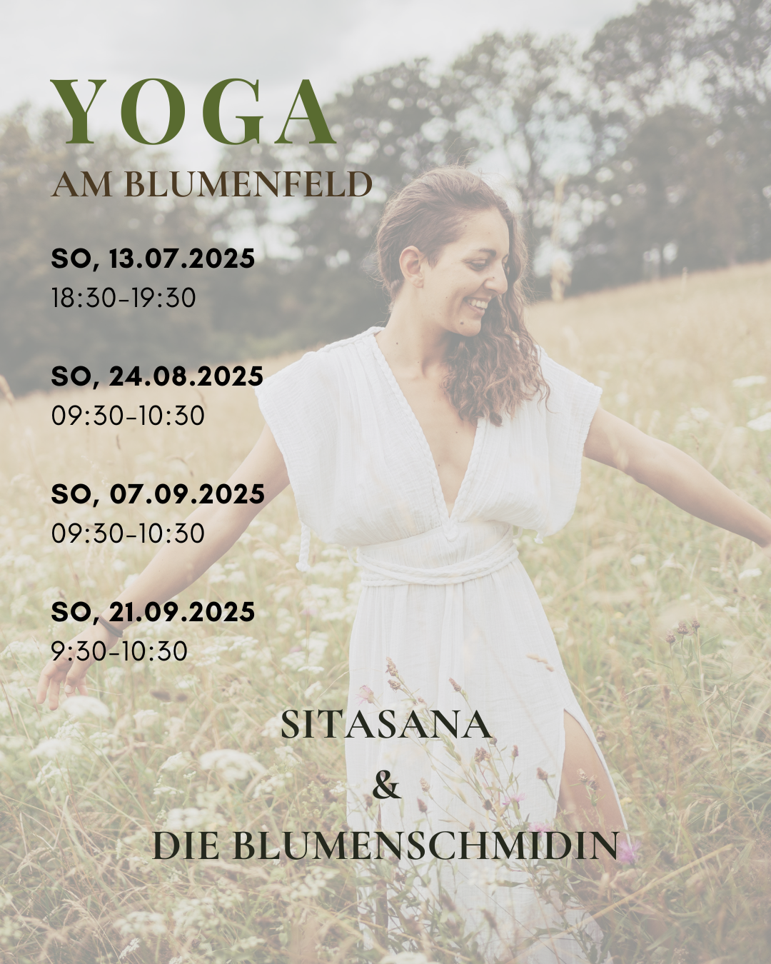 Yoga am Blumenfeld