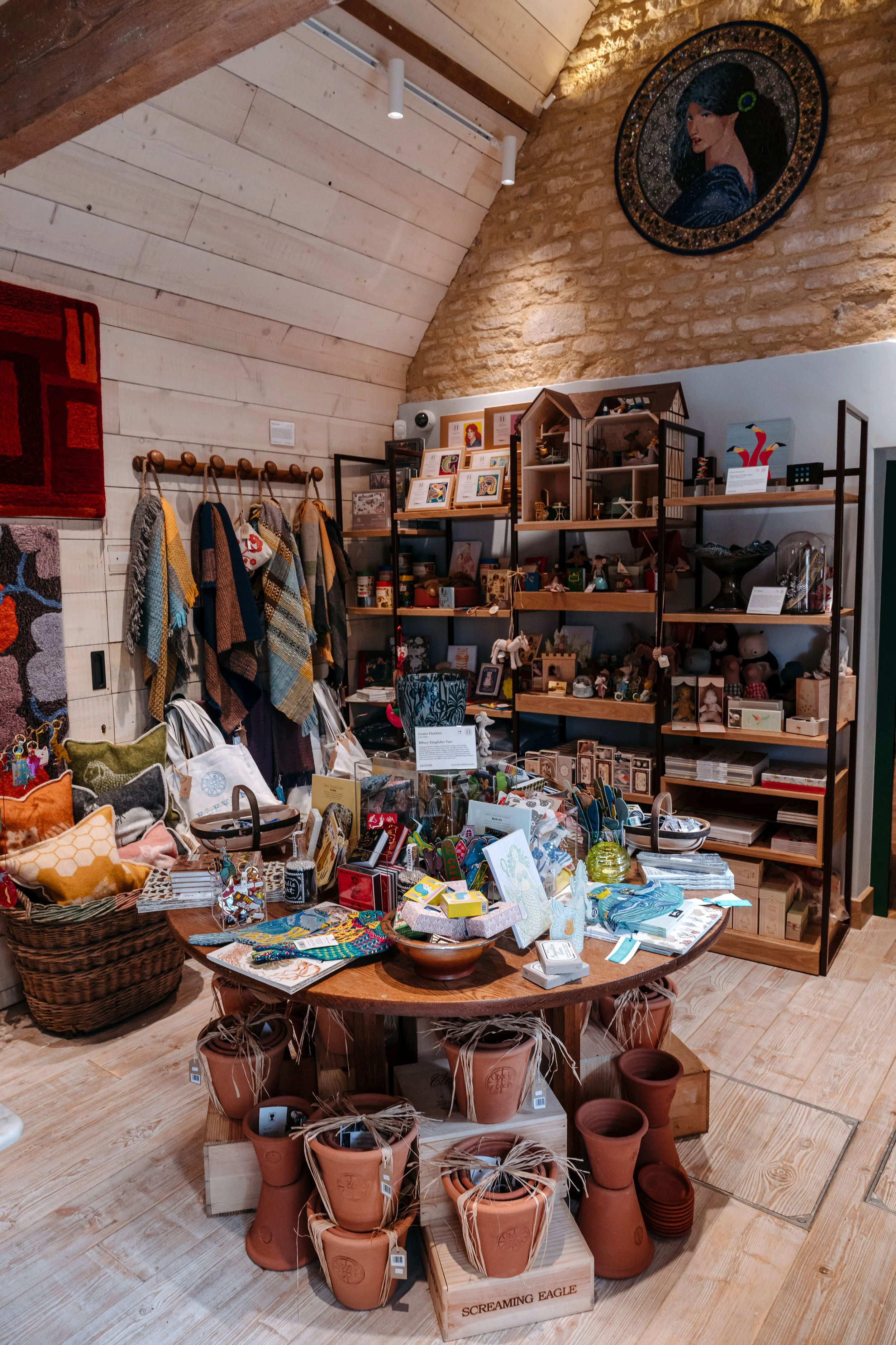 the interior of the eleven bibury gallery shop