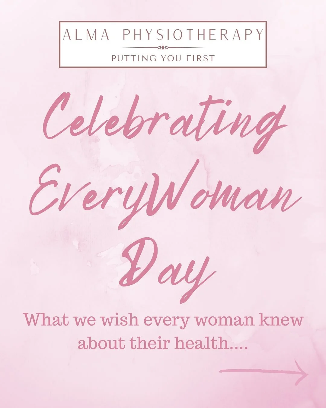 🌺 Today we honour EveryWoman Day 🌺 

The 15th September raises awareness of women&rsquo;s health, share stories and lift each other up.

At Alma, we believe the more we open the conversation about women&rsquo;s health, the more likely we can catch 