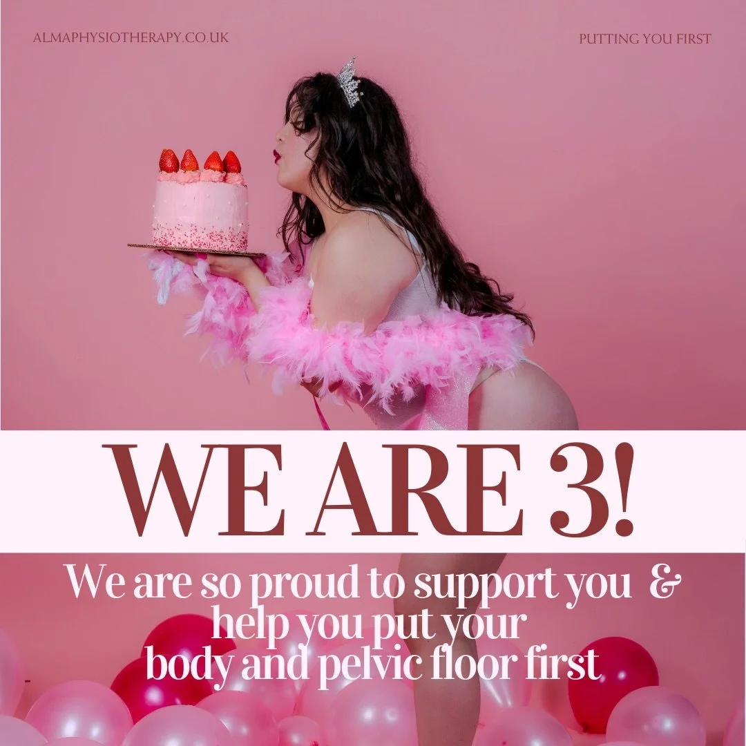WOW! WHAT A WONDERFUL WHIRLWIND!⁠ 🤍
⁠
On 1st Feb, Alma turns three, and we are SO grateful for every person who has trusted us with their care, their stories, and their recovery.⁠
⁠
Pelvic health is still a topic many people feel uncomfortable talki