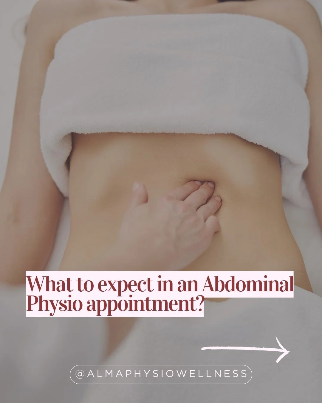 WHAT TO EXPECT FOR ABDOMINAL PHYSIO?⁠
⁠
Our physios are specially trained to help you with reconnecting to your core, and we offer an abdominal-only assessment for this.⁠
⁠
Using specialist physio to reconnect to your core is a wonderful and extremel