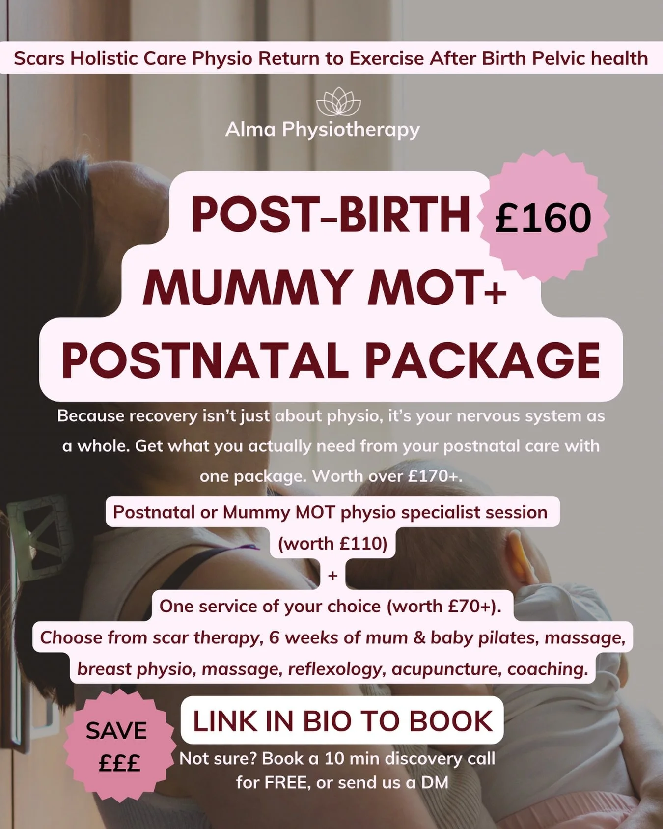 HI BRISTOL MAMAS, HOW ARE YOU? 🤍
⁠
Postnatal recovery is not just one appointment. The 6 week &ldquo;sign off&rdquo; just doesn&rsquo;t cut it.

It is a process, and support matters. In France, 10 sessions after any birth type is standard, and we th