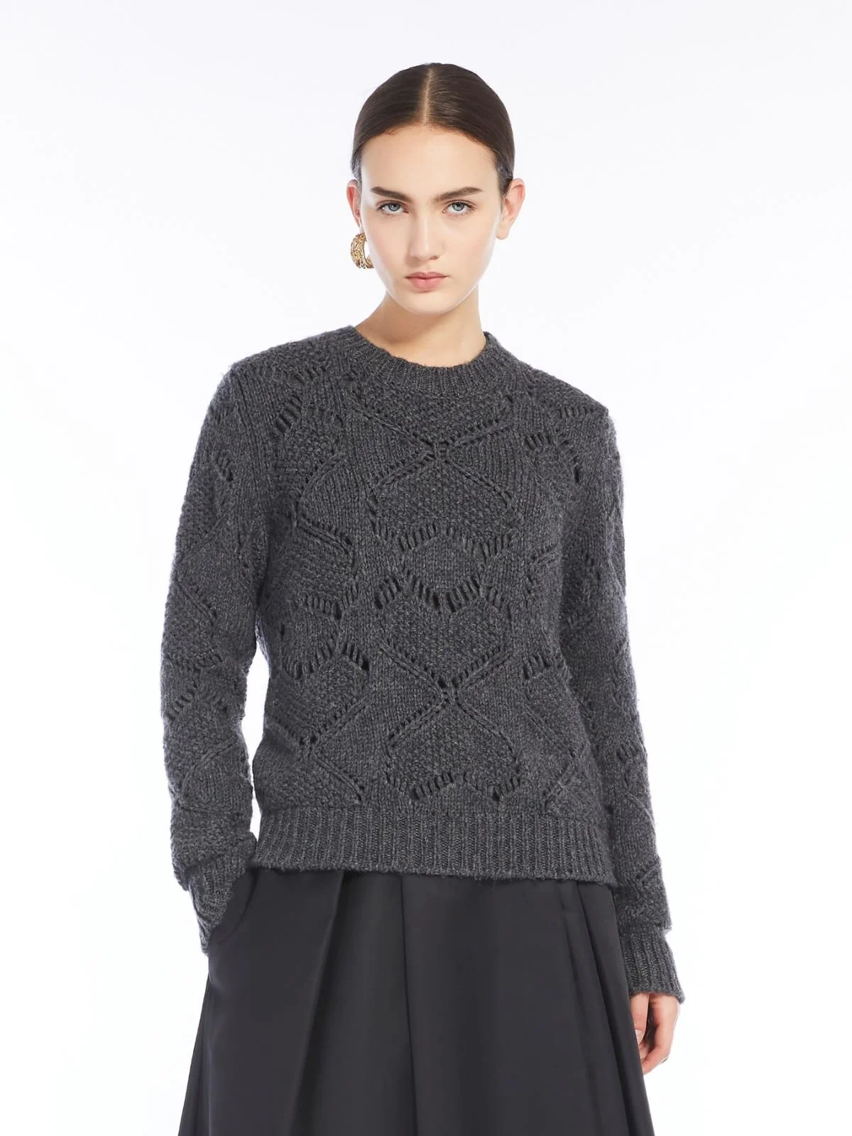 Weekend MaxMara - Pull en maille ajourée mélangée laine