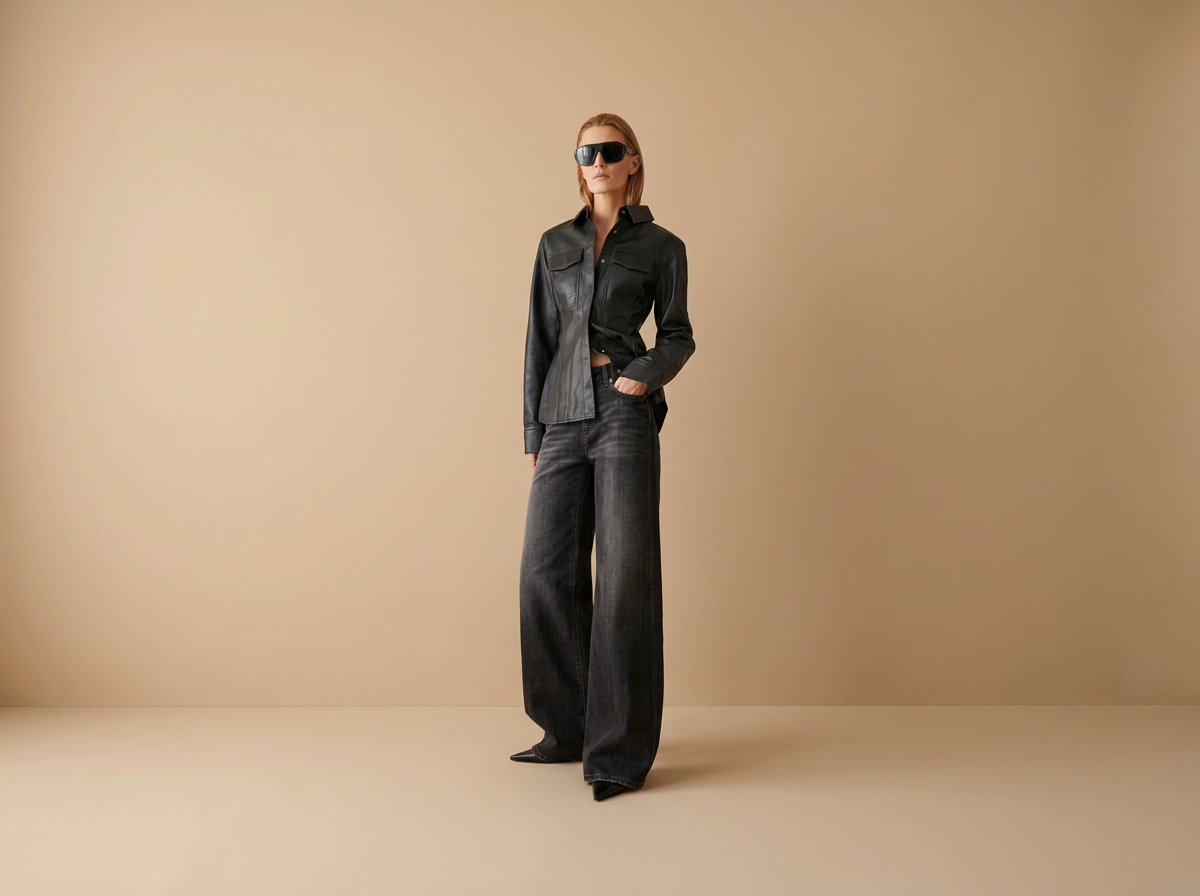 CAMBIO STUDIO87 – Jean Palazzo Flare Long – Black Denim