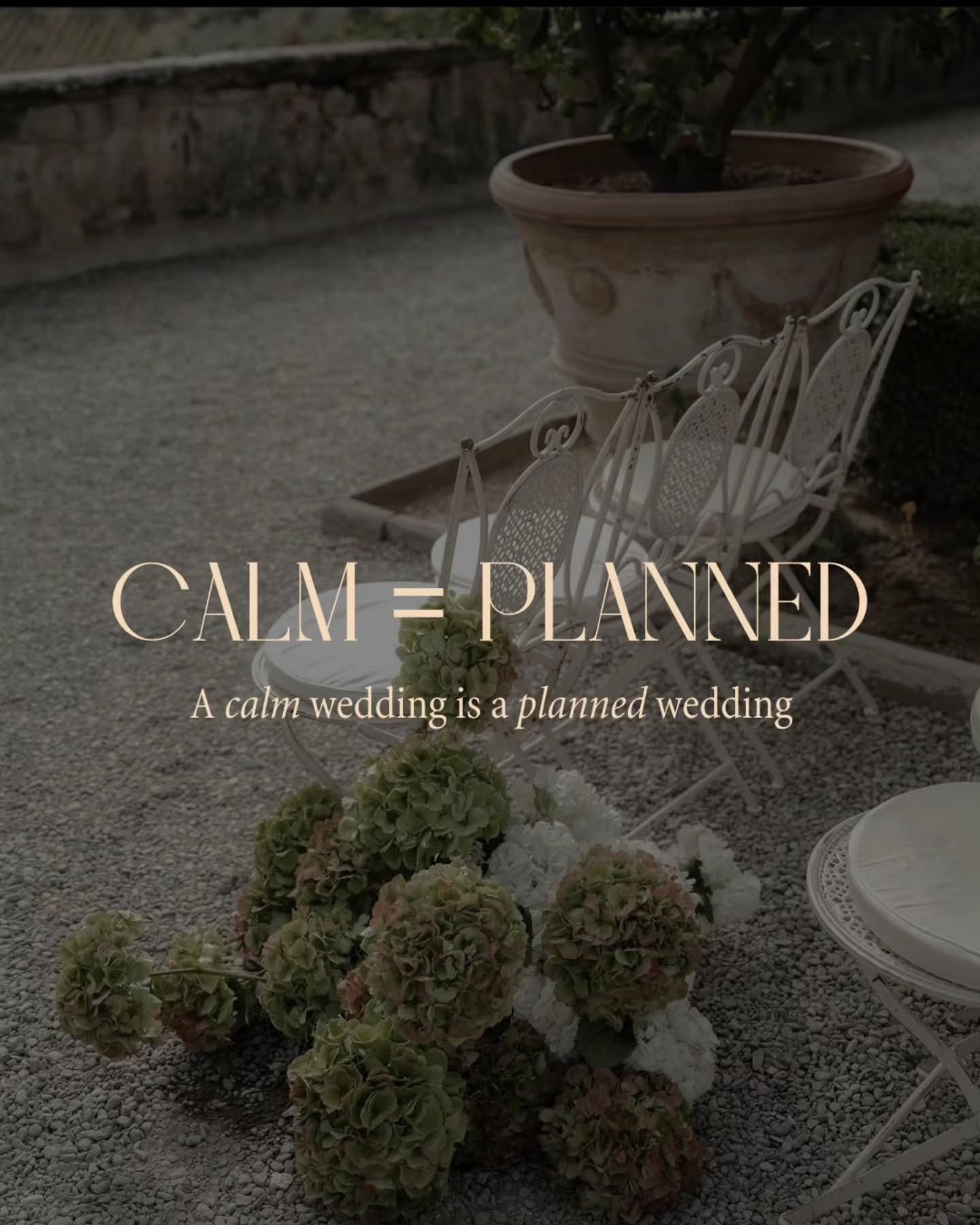 Calm isn&rsquo;t about being laid-back.
It&rsquo;s about being prepared.

Most &ldquo;stress-free&rdquo; weddings aren&rsquo;t stress-free by chance.
They&rsquo;re planned carefully, intentionally, and well in advance.

When timelines are clear, supp