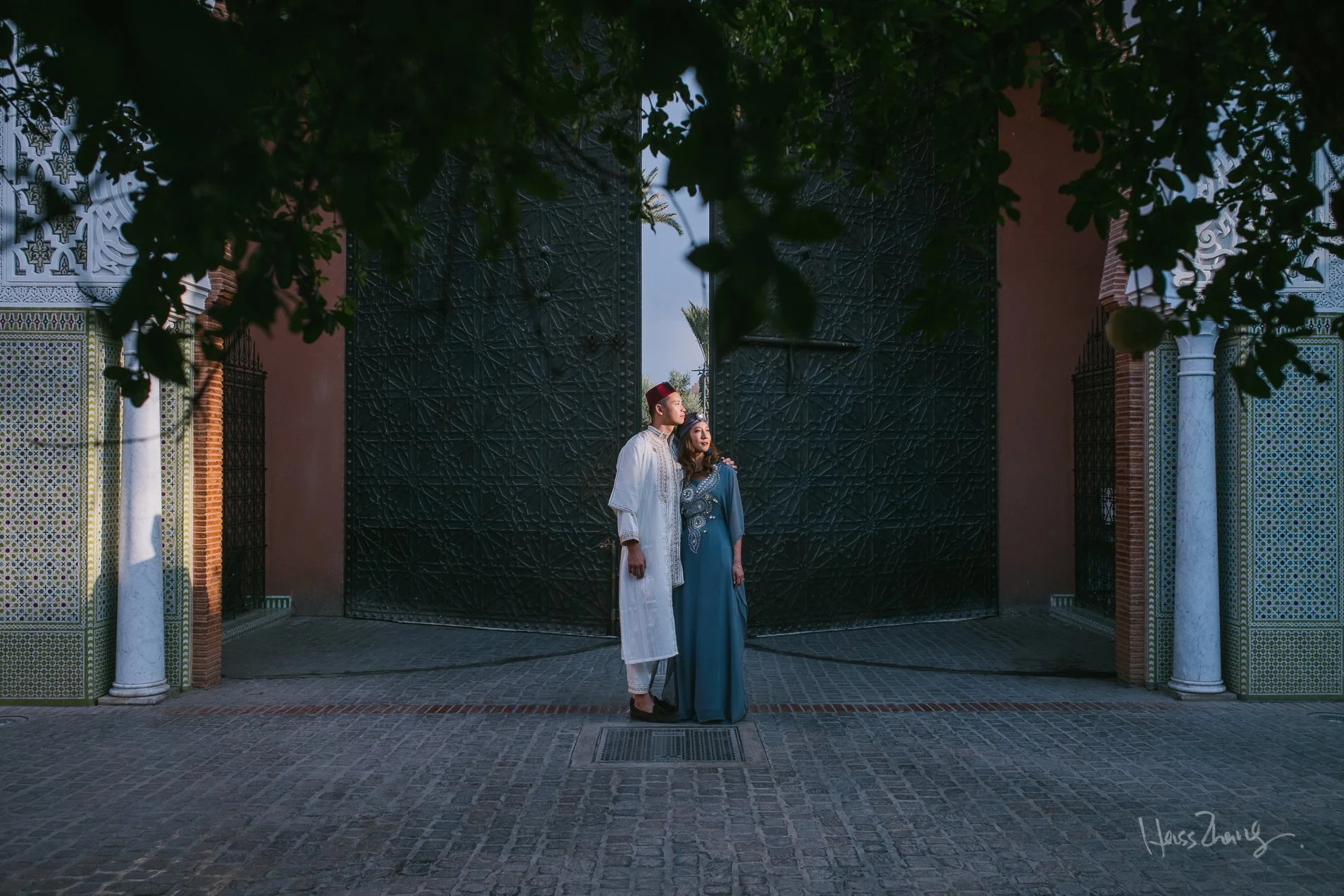 Sino_american couple wedding in Morocco