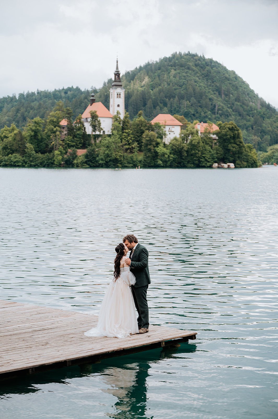 Alpine lake wedding venue in Slovenia