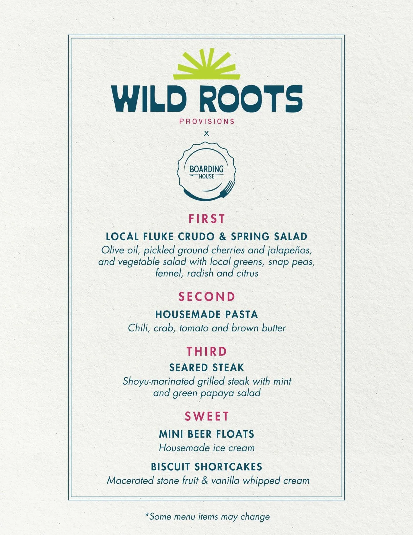 We&rsquo;re dedicating an entire weekend from April 17-19 to local flavors, with the grand finale at Wild Roots Provisions on Saturday night! We&rsquo;ll gather for grazing snacks and a welcome drink before settling in for a chef-curated, multi-cours