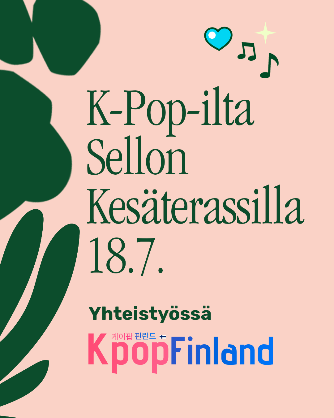 K-pop-ilta Sellon Kesäterassilla