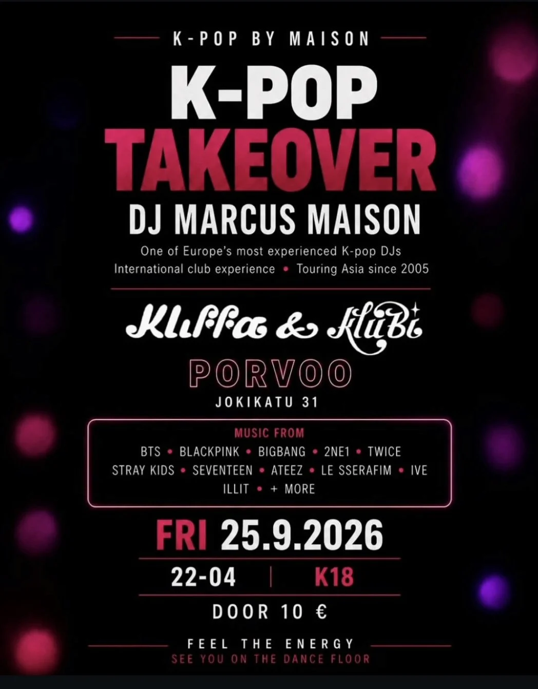 K-POP TAKEOVER (DJ MARCUS MAISON)