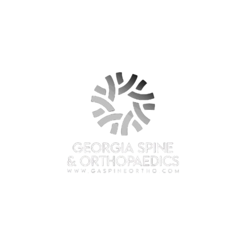 Logo for Georgia Spine & Orthopaedics featuring a circular design and the website www.gaspinorth.com