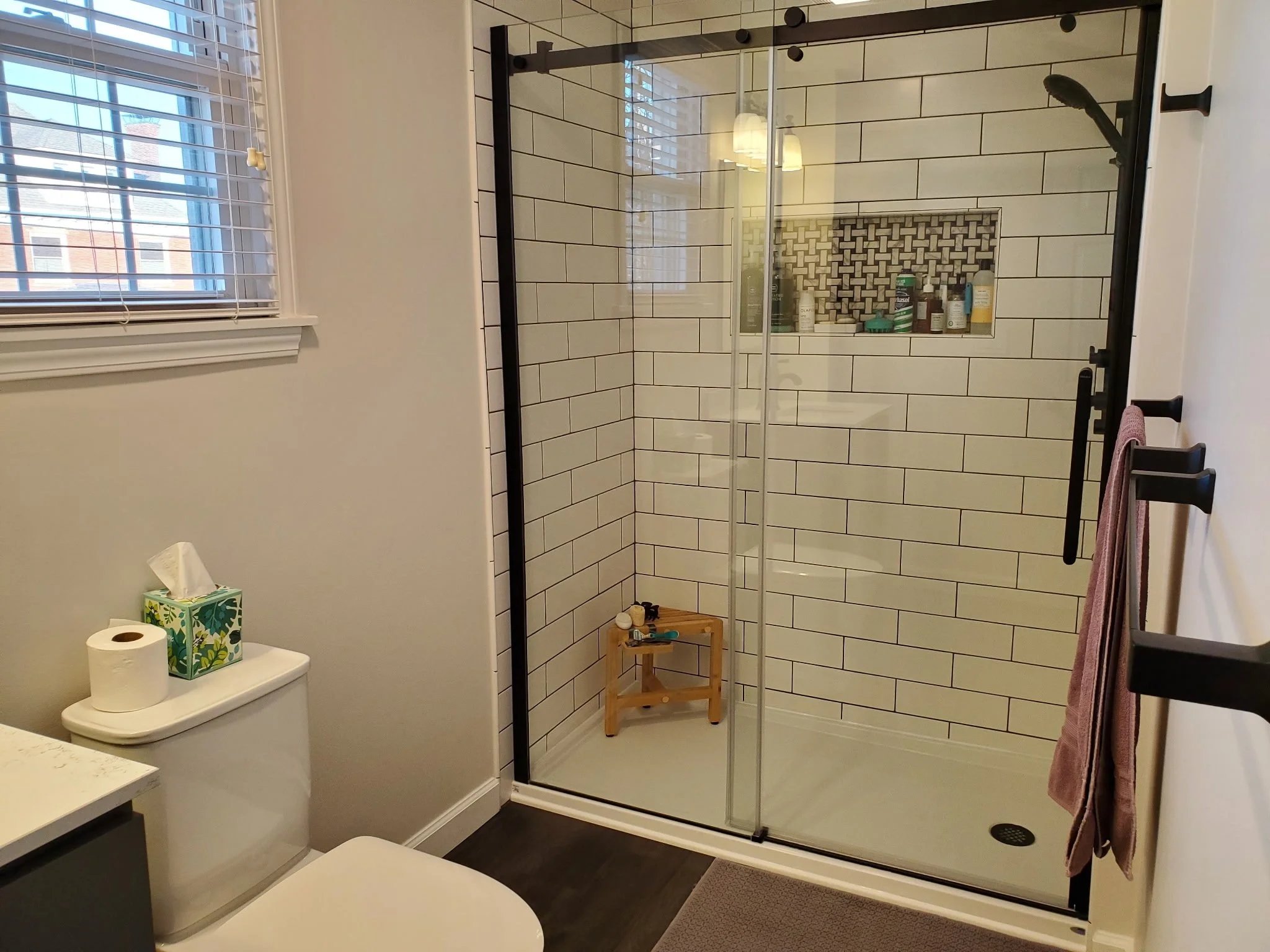 tile shower, tub to shower, bathroom, free estimate, bathroom remodeling