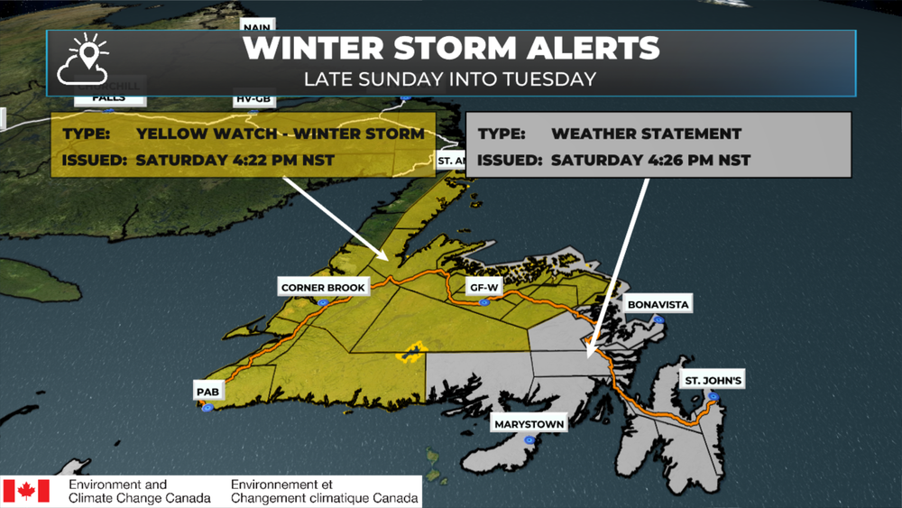 UPDATED | Environment Canada issues Winter Storm Watch, Special Weather ...
