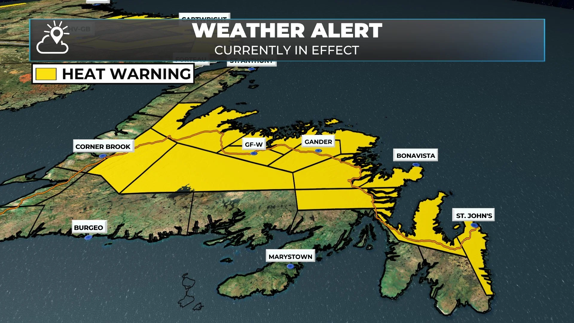 Hot, dry, and hazy conditions will persist across much of the Province this weekend