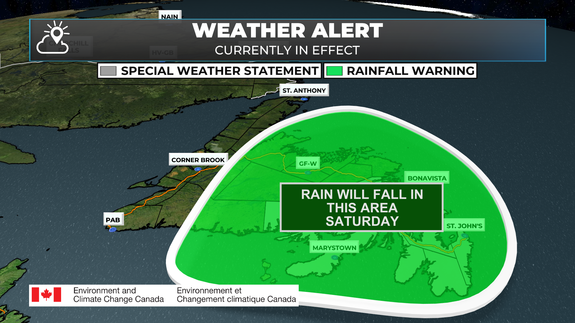 Rain on the way Saturday, but the Labour Day Weekend will not be a wash out! 