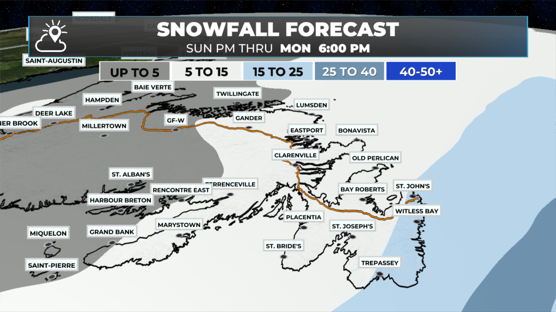 Winter Storm Arrives in Eastern Newfoundland This Evening, Brings Heavy Snow and High Winds Into Monday