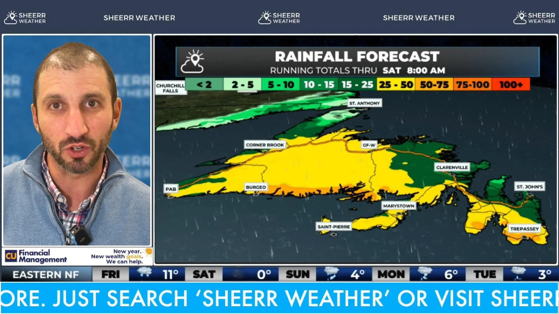 January Thaw Lingers Into Friday On the Island While Winter Weather Takes Hold in Labrador