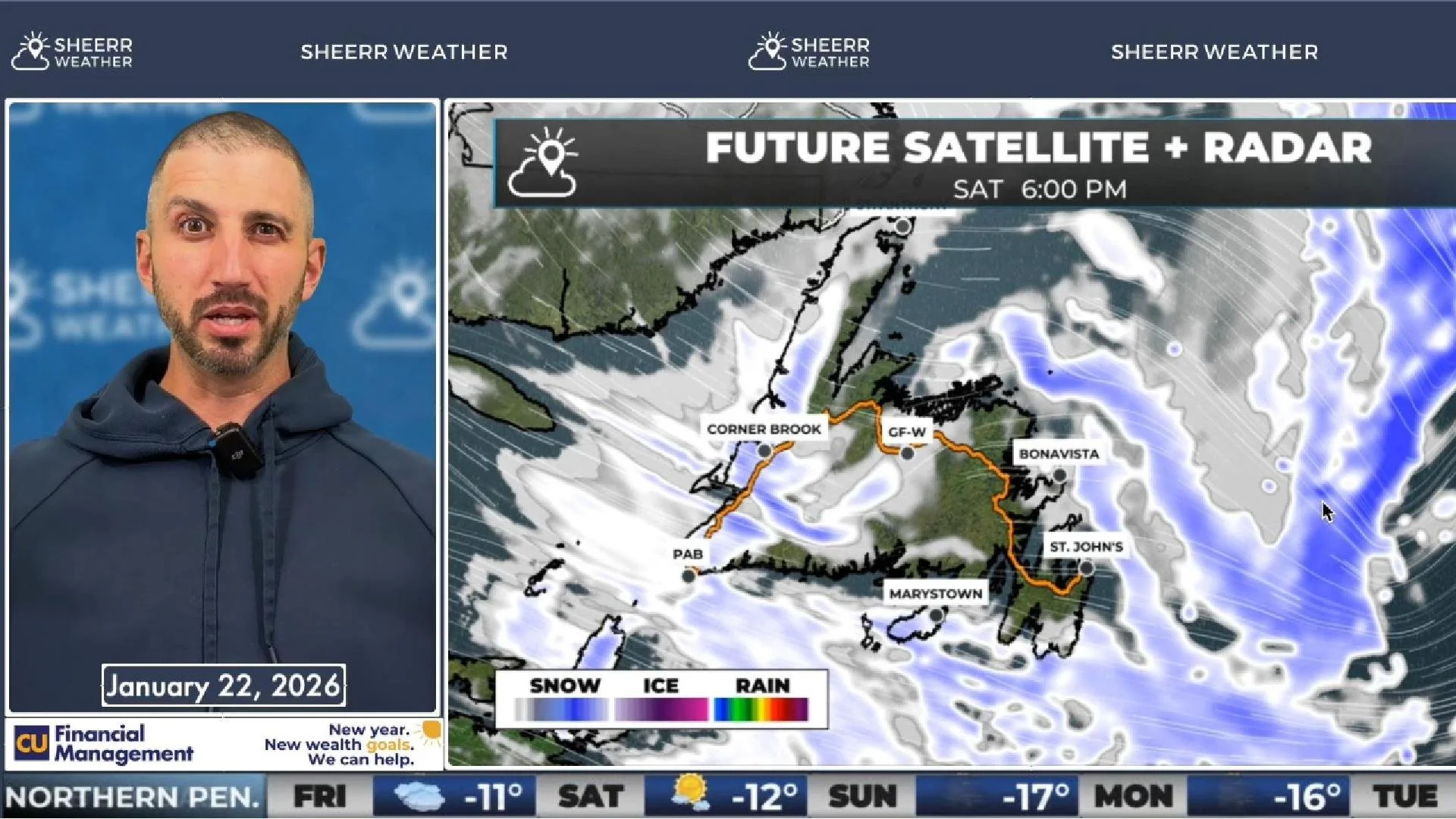 Cold Eases in Labrador, Snow Moves Into Newfoundland — More Uncertainty Ahead