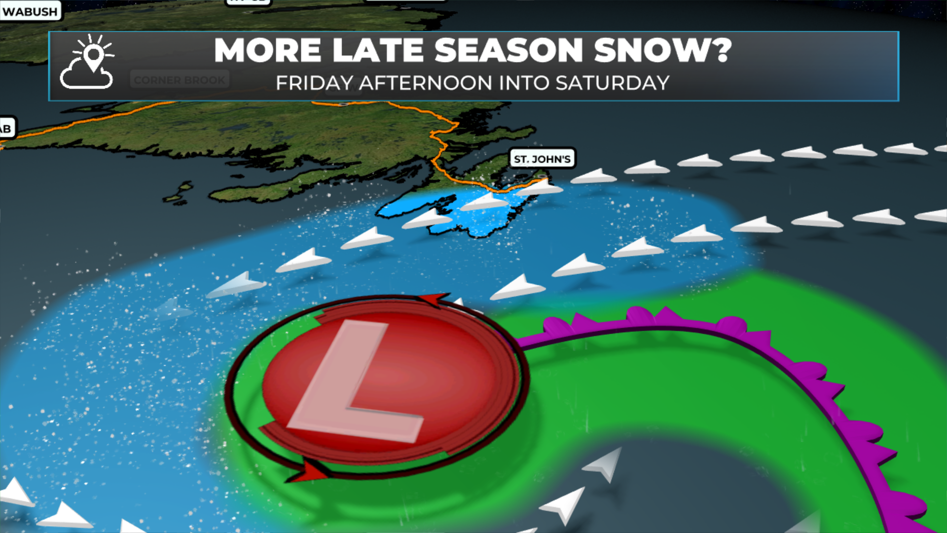 The weather improves for Thursday… But more winter weather may lie ahead on Friday