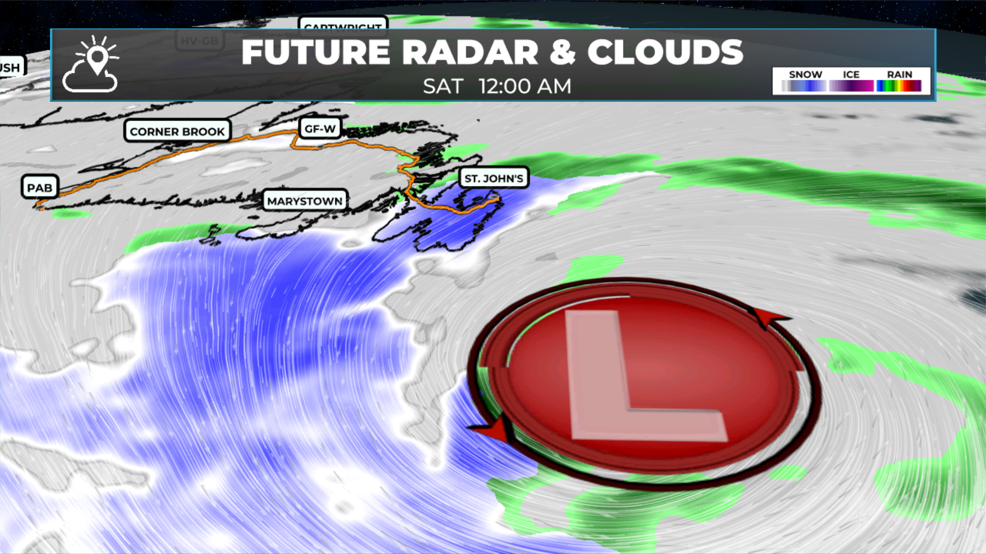 Another round of snow arrives on the Avalon Friday afternoon
