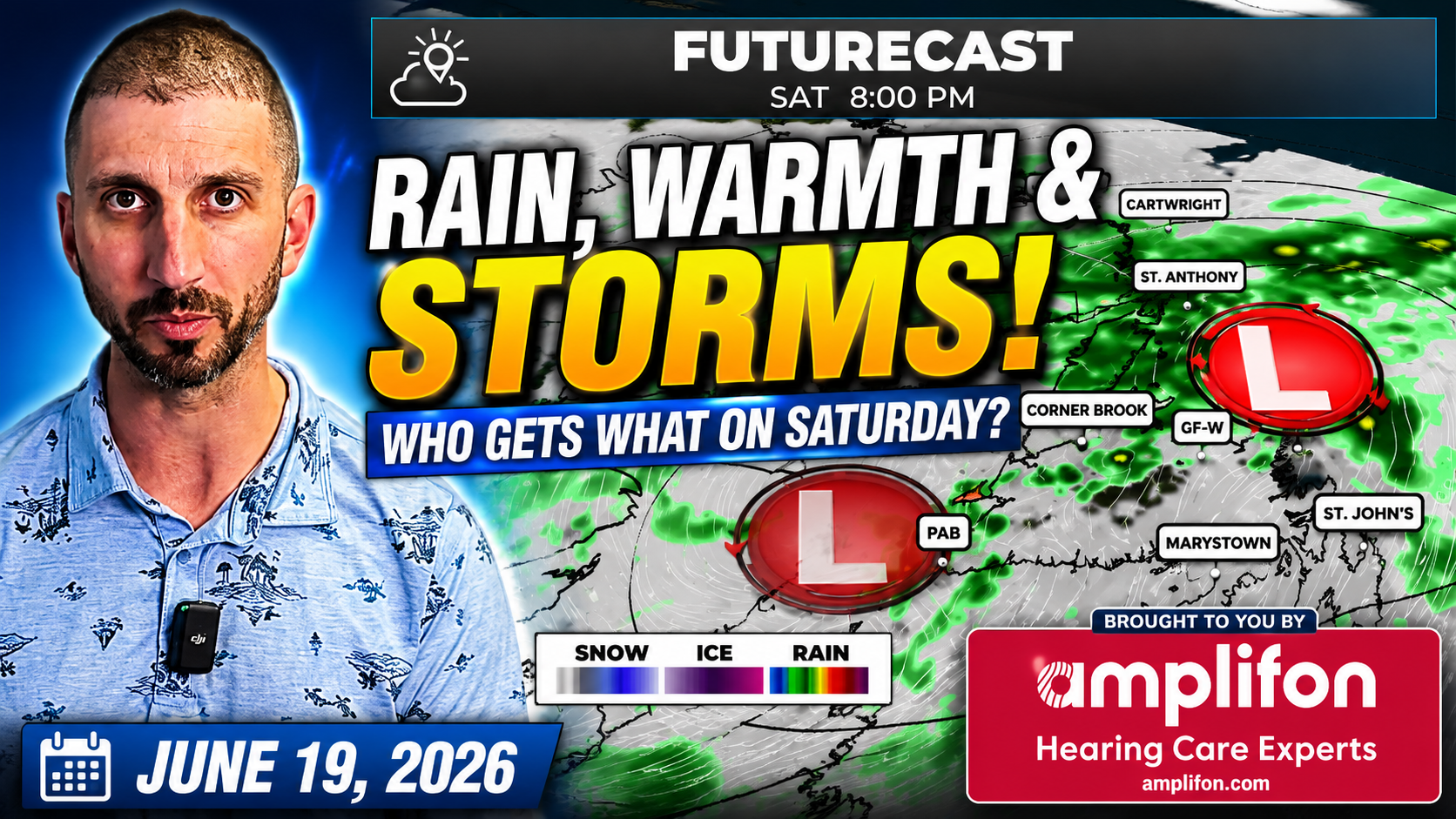Rain, Thunderstorms and the Avalon Reaching 20º Are All In Saturday’s Forecast! 