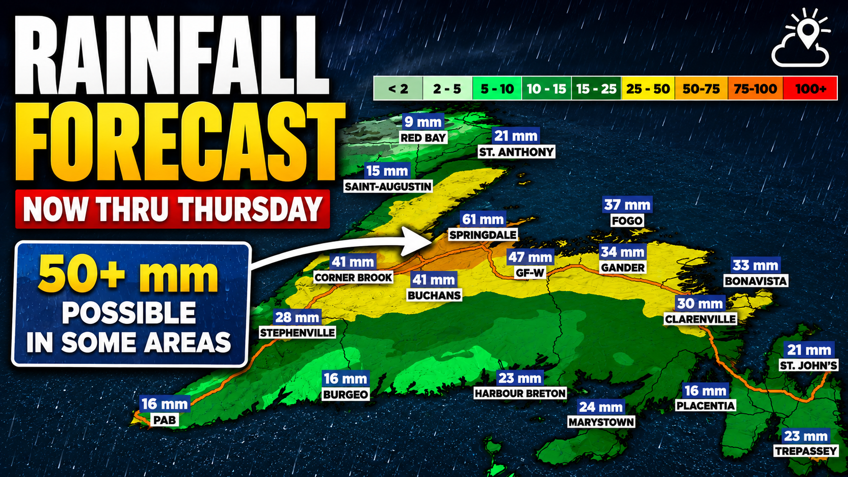Rainy Tonight, Windy Thursday, Much Better Friday