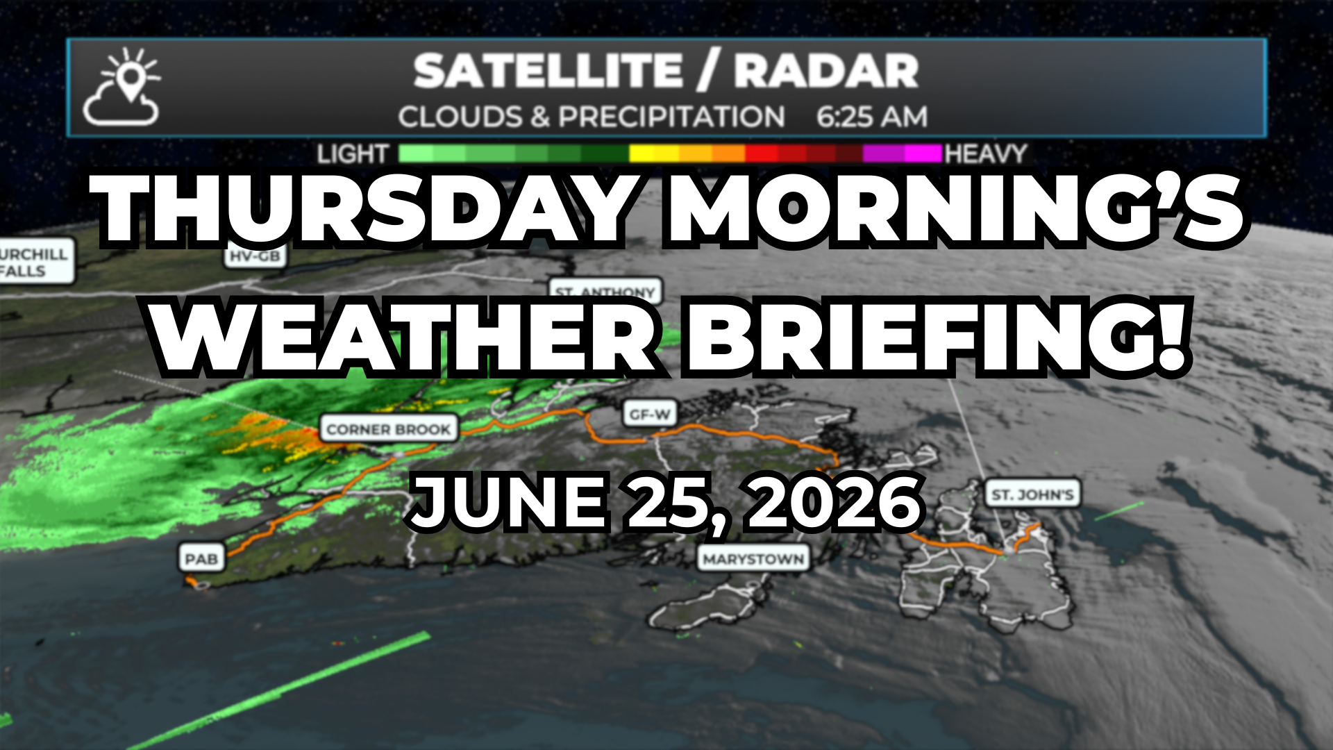 Thursday Morning’s Weather Briefing — June 25, 2026