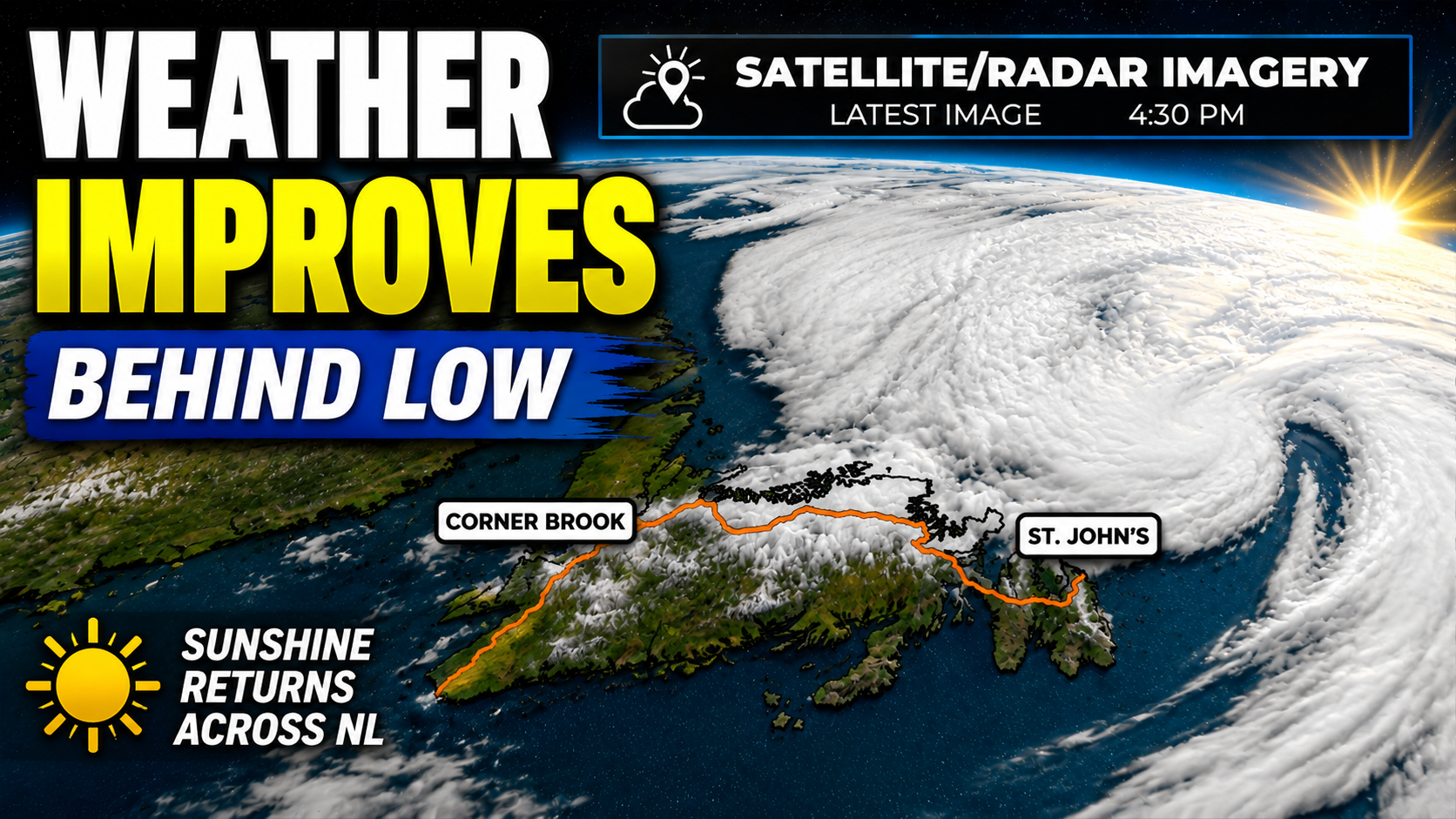 Low Moves Out, Sunshine Returns Just in Time for the Weekend